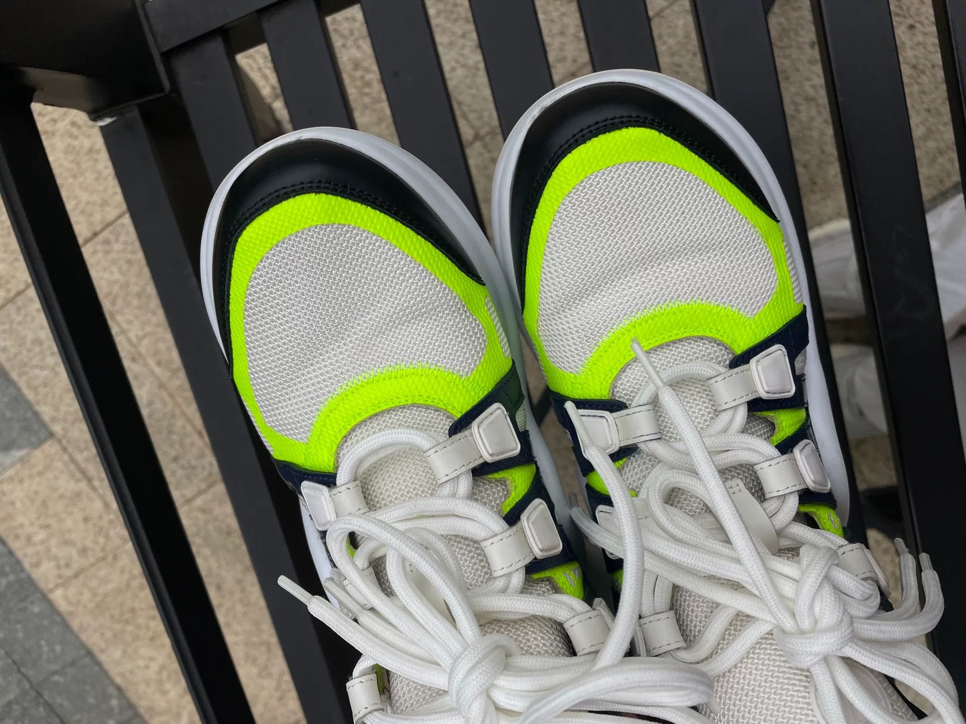 LVXWA Green Louis Vuitton Arch Bridge Shoes Size US 7 / IT 37 - 7 Thumbnail