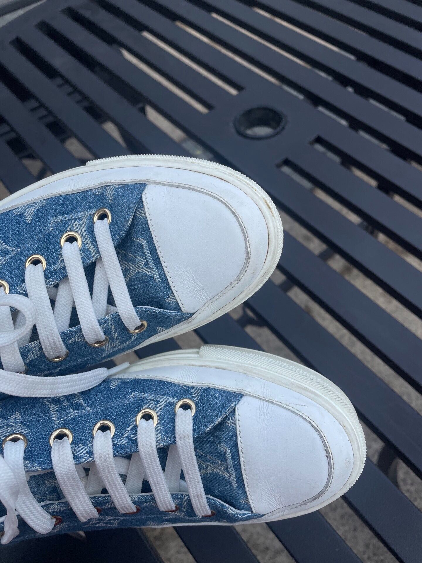 LVXWA Louis Vuitton Blue Sneakers for Sale Size US 7 / IT 37 - 6 Thumbnail