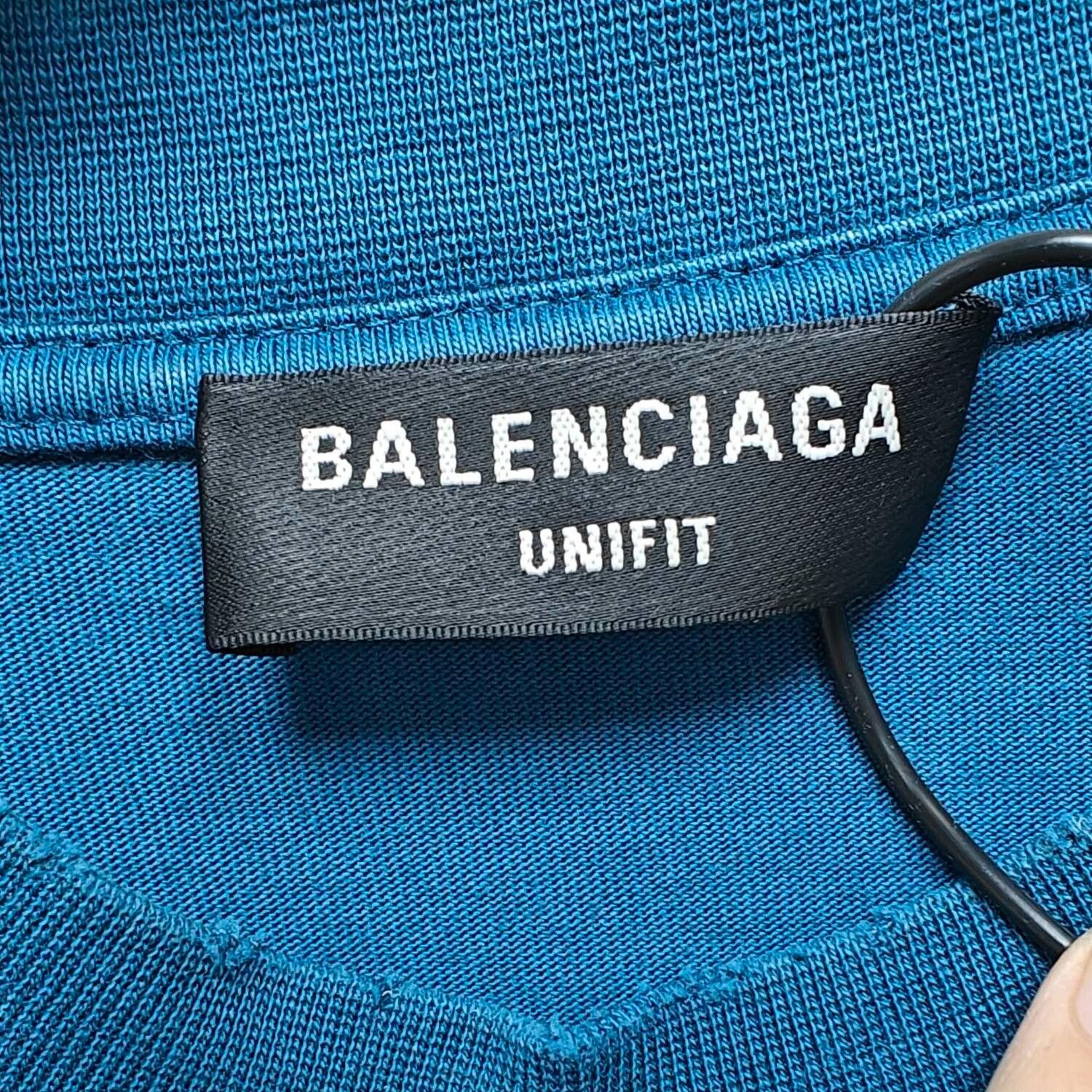 Balenciaga Balenciaga Distressed Logo Long Sleeve Shirt Size US XL / EU 56 / 4 - 5 Thumbnail