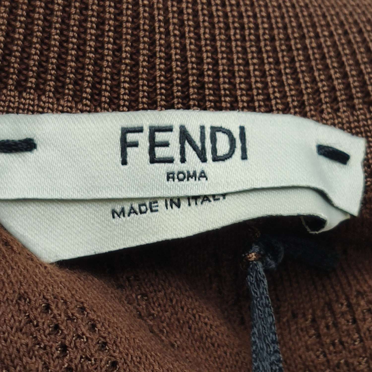 Fendi Fendi Silk Double F Logo Crew Neck Short Sleeve T-Shirt Size M / US 6-8 / IT 42-44 - 8 Thumbnail