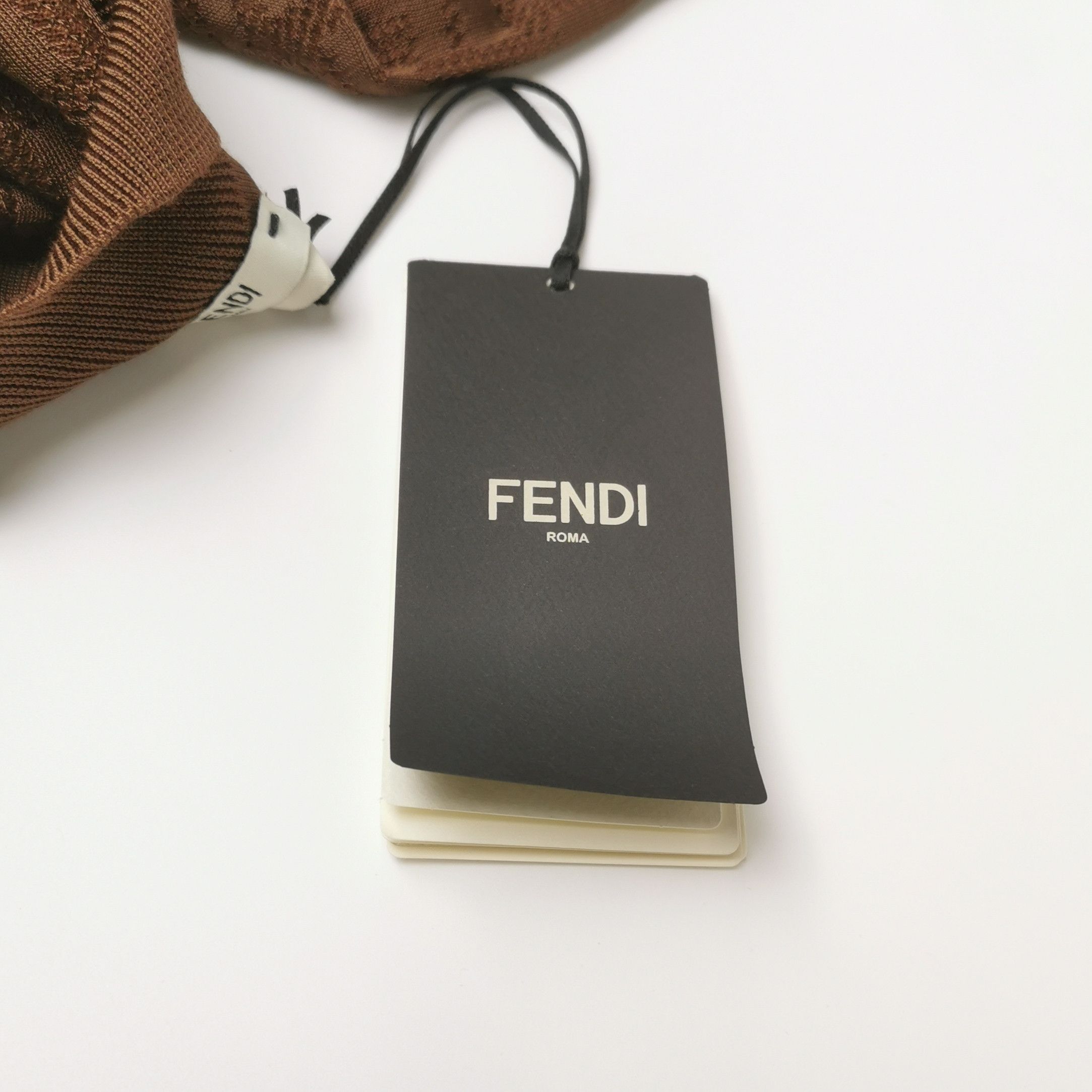 Fendi Fendi Silk Double F Logo Crew Neck Short Sleeve T-Shirt Size M / US 6-8 / IT 42-44 - 6 Thumbnail