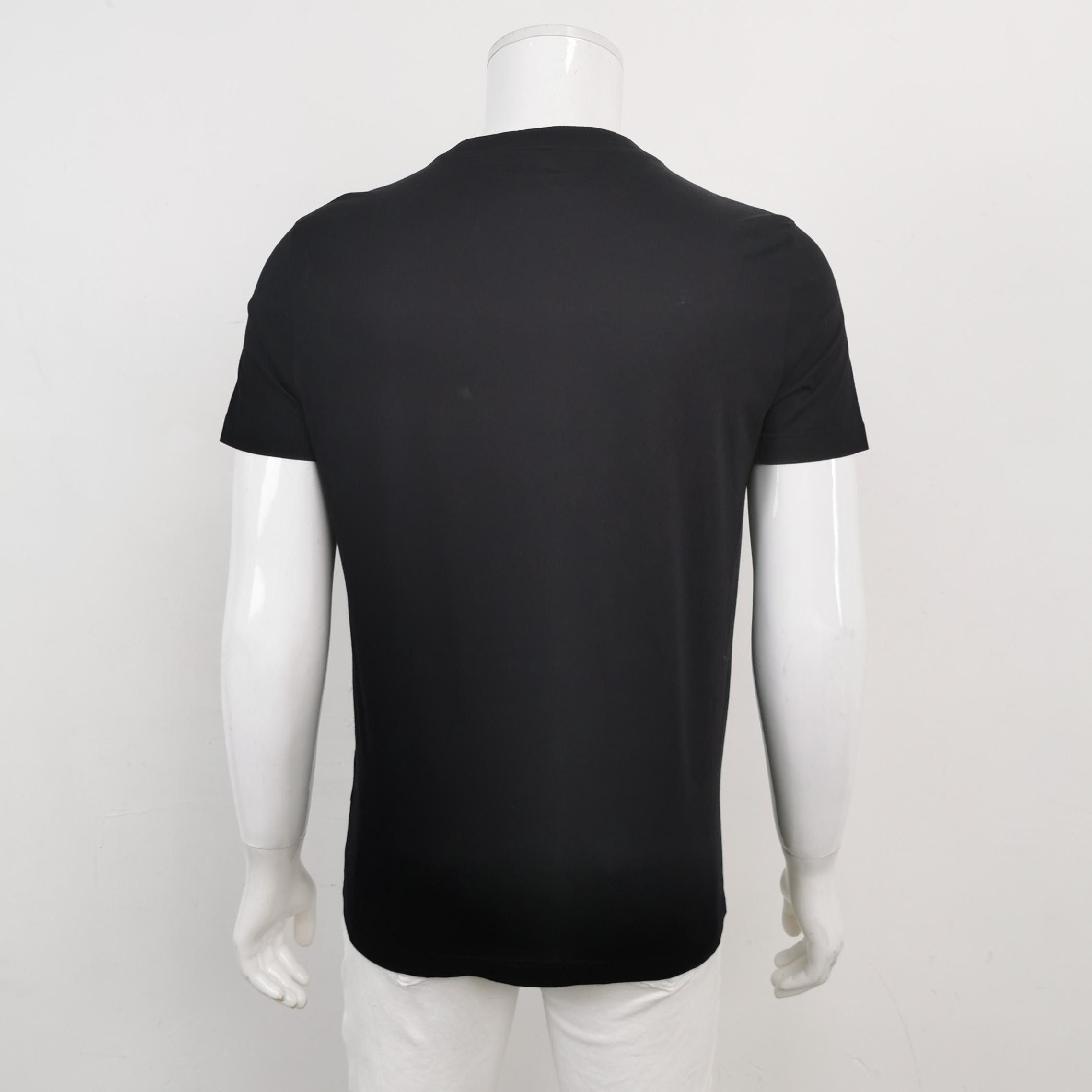 Prada Prada L Cotton Solid Crew Neck Long-Sleeve T-Shirt Size US 36 / EU 52 - 3 Thumbnail