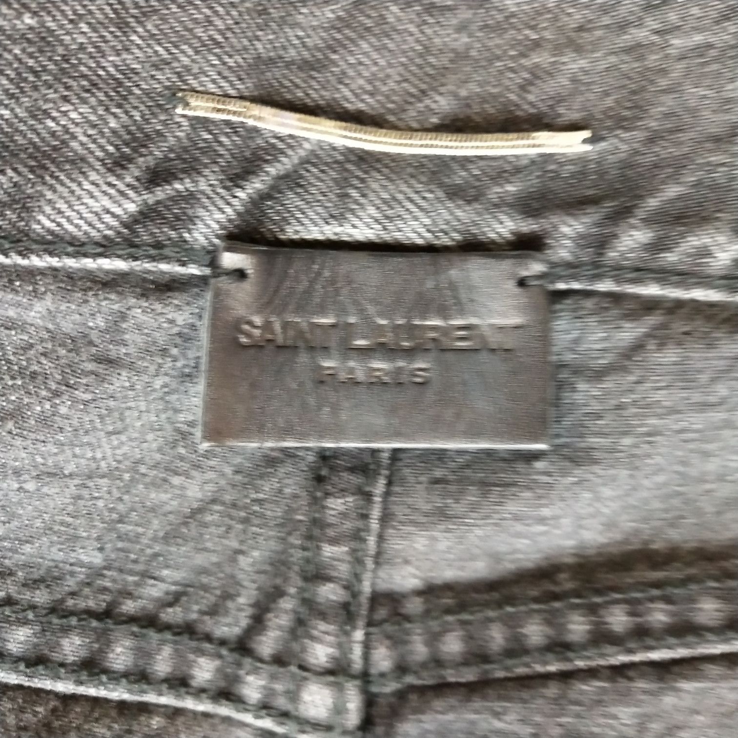 Louis Vuitton Saint Laurent Men's Cotton Frayed Hem Logo Shorts 30 Size US XL / EU 56 / 4 - 16 Thumbnail