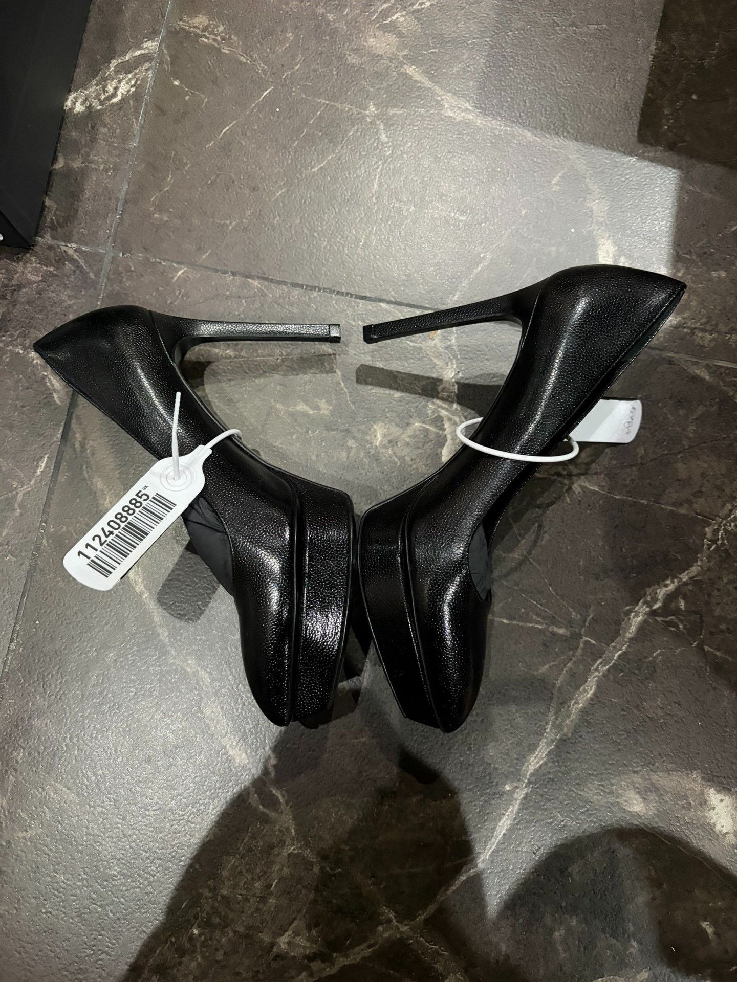Saint Laurent Paris Saint Laurent Leather Pointed Toe Heels Size US 7 / IT 37 - 3 Thumbnail