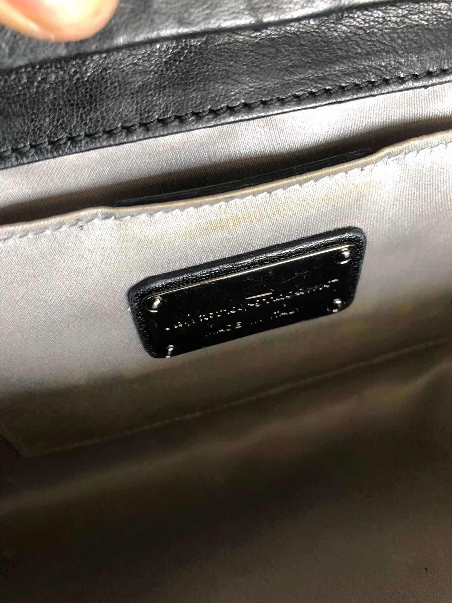 Salvatore Ferragamo Ferragamo Black Silver Diamante Horseshoe Clutch Size ONE SIZE - 5 Thumbnail