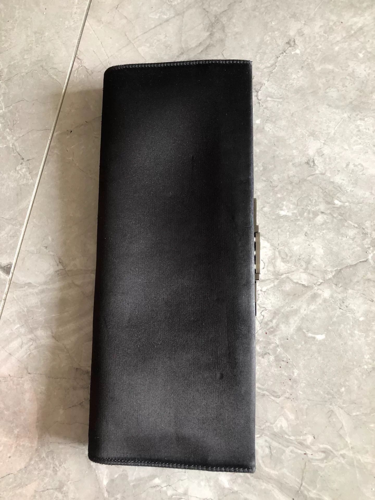 Salvatore Ferragamo Ferragamo Black Silver Diamante Horseshoe Clutch Size ONE SIZE - 2 Thumbnail