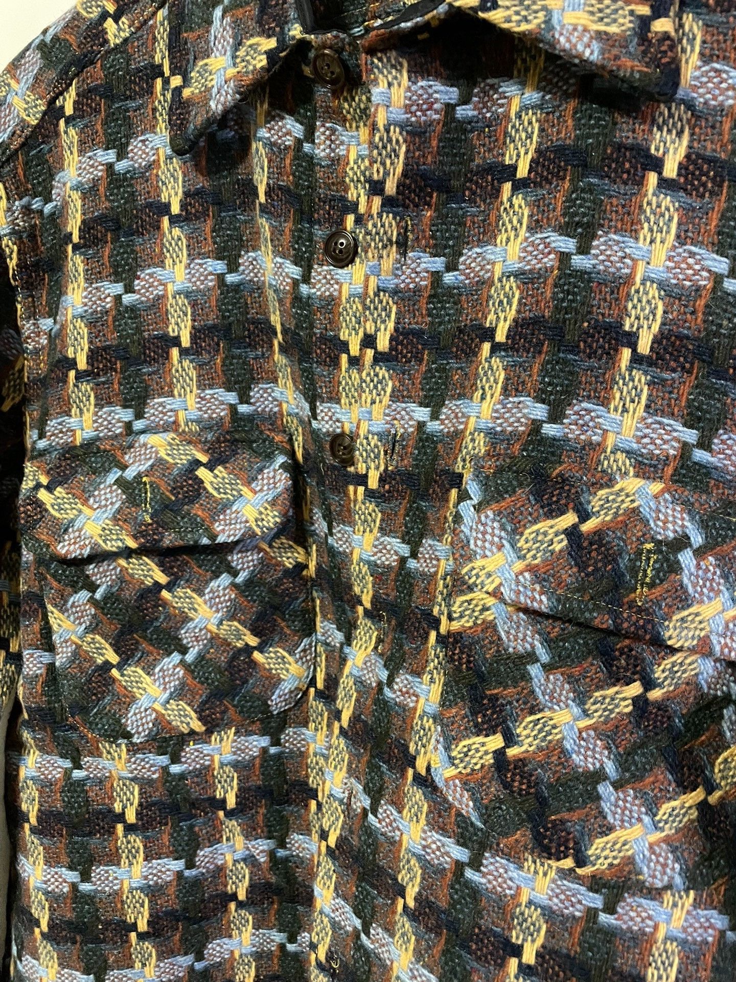 Other GUNC Early Thick Jacquard Wool Shirt Size US M / EU 48-50 / 2 - 6 Thumbnail