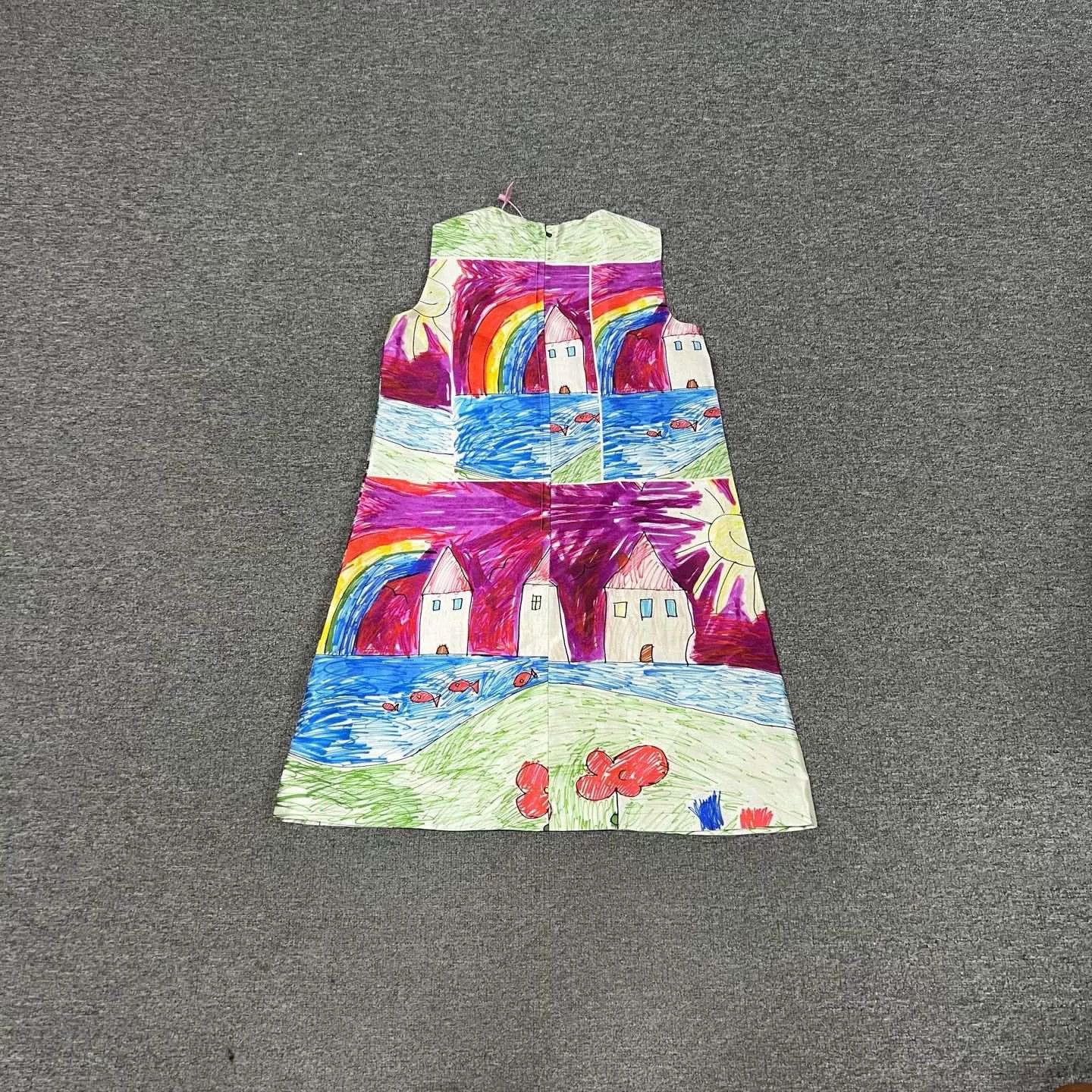 Dolce & Gabbana Dolce&Gabbana I Love Mom Graffiti Silk Dress Size M / US 6-8 / IT 42-44 - 5 Thumbnail