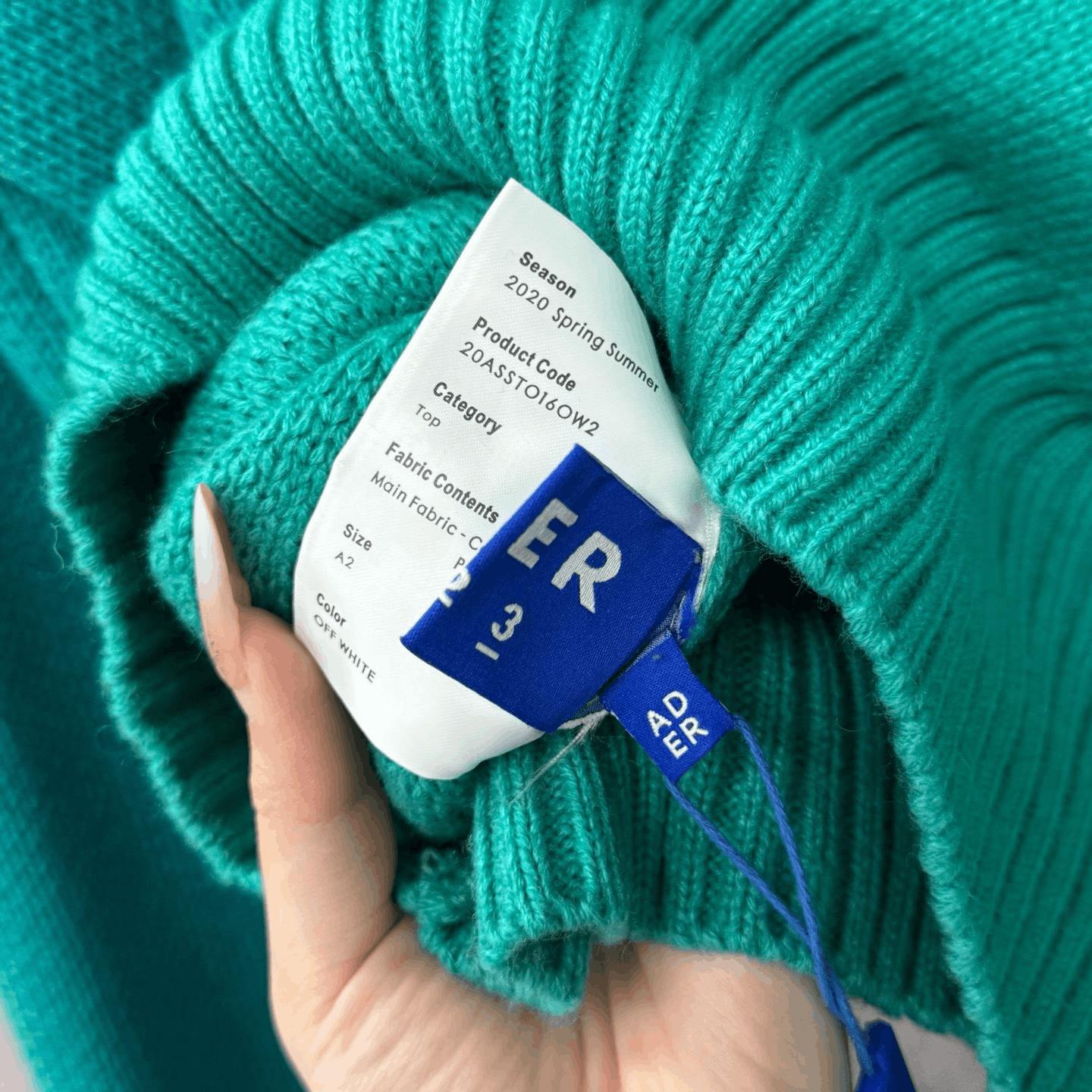 Ader Error Ader Error Blue Knit Sweater Size M / US 6-8 / IT 42-44 - 3 Thumbnail