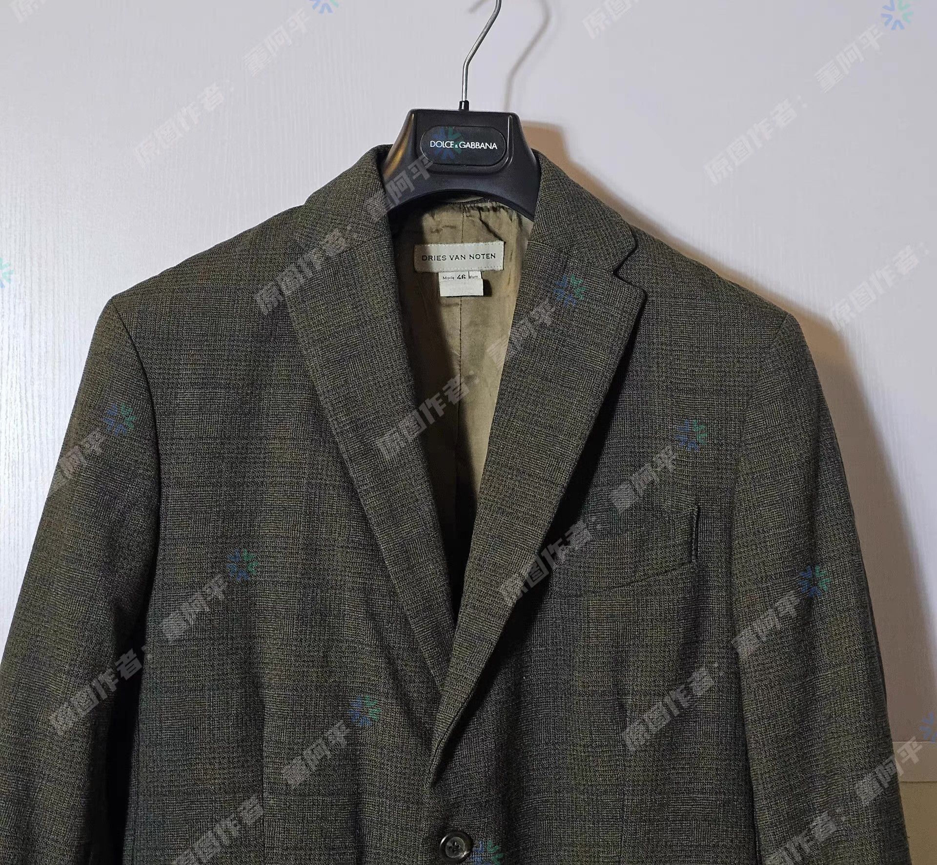 Dries Van Noten Black Plaid Single-Breasted Blazer Size US M / EU 48-50 / 2 - 2 Thumbnail