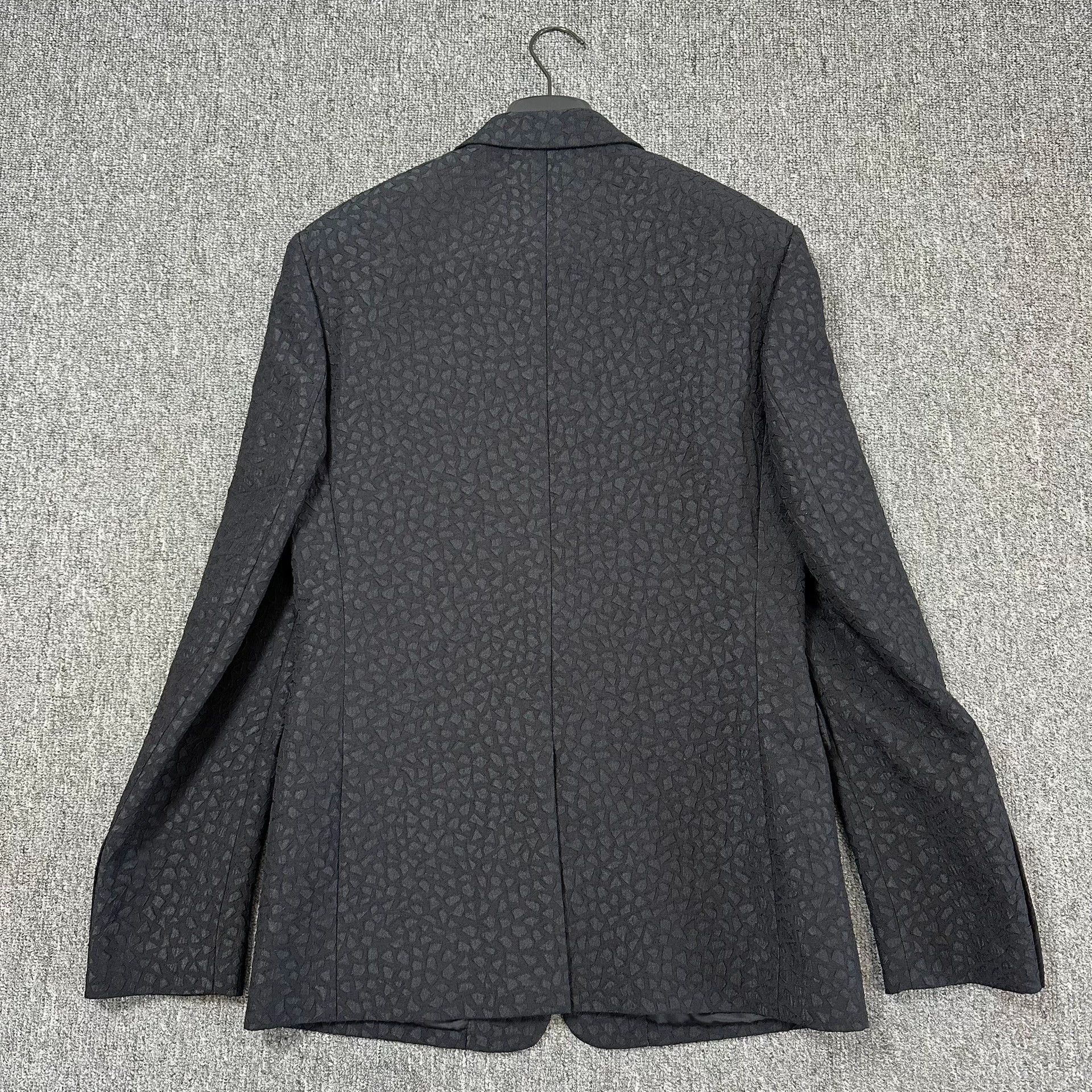 Dior Black Textured Blazer with Button Closure Size US M / EU 48-50 / 2 - 4 Thumbnail