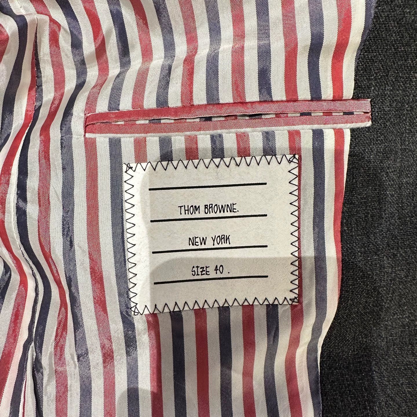 Thom Browne Multi-Color Patchwork Blazer with Striped Accents Size US M / EU 48-50 / 2 - 5 Thumbnail