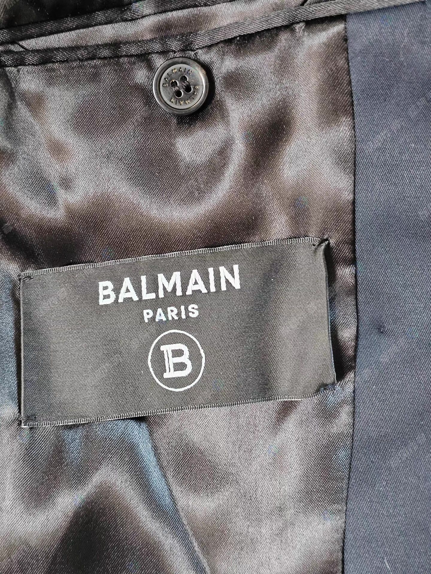 Balmain Blue Double-Breasted Blazer Size US M / EU 48-50 / 2 - 5 Thumbnail