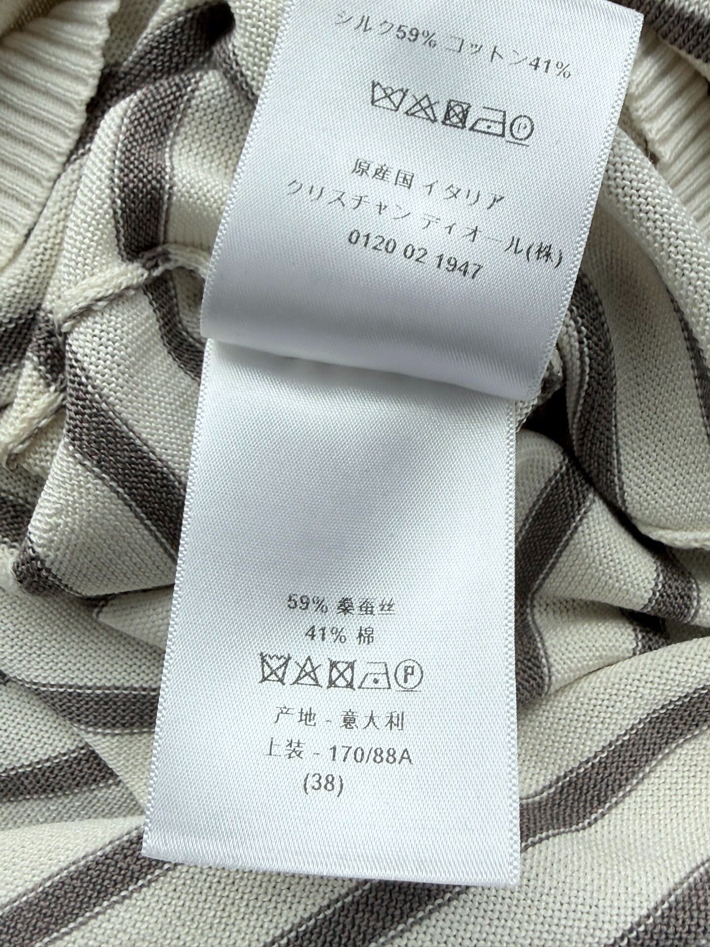 Dior Dior Striped Knit Letter Top Size M / US 6-8 / IT 42-44 - 6 Thumbnail