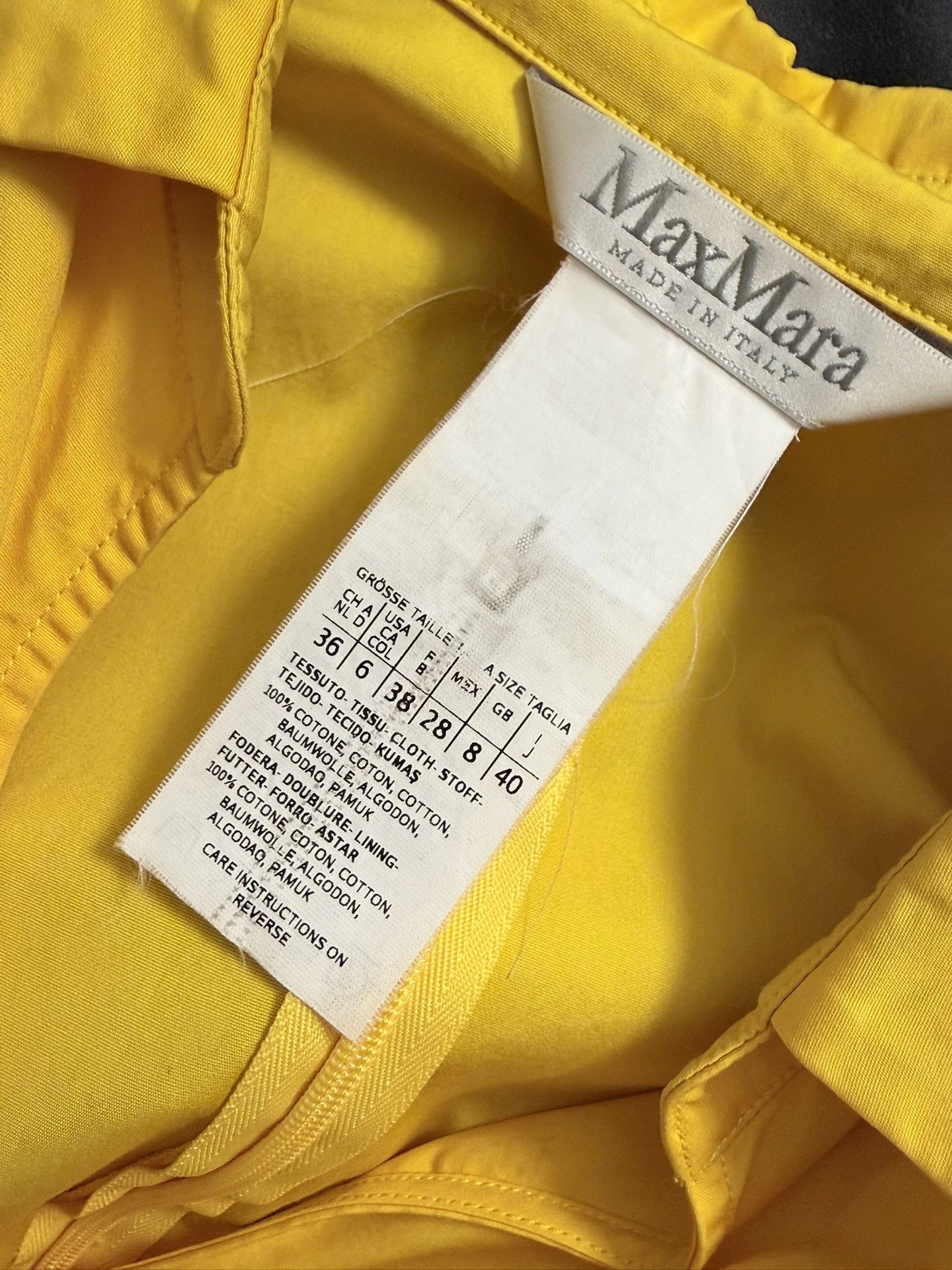 Max Mara MaxMara Yellow Vacation Dress Size M / US 6-8 / IT 42-44 - 5 Thumbnail