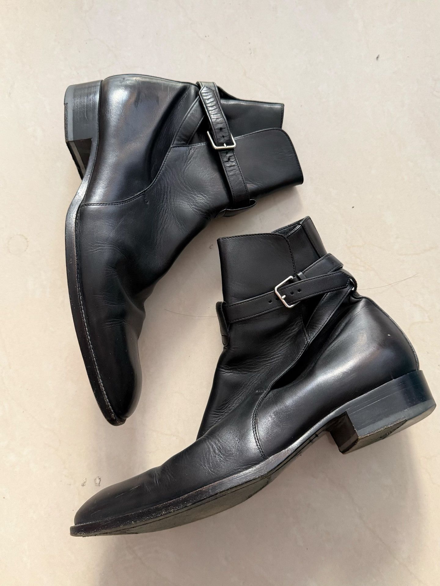 Saint Laurent Paris Saint Laurent SLP Black Leather Chelsea Boots Size US 8 / EU 41 - 3 Thumbnail