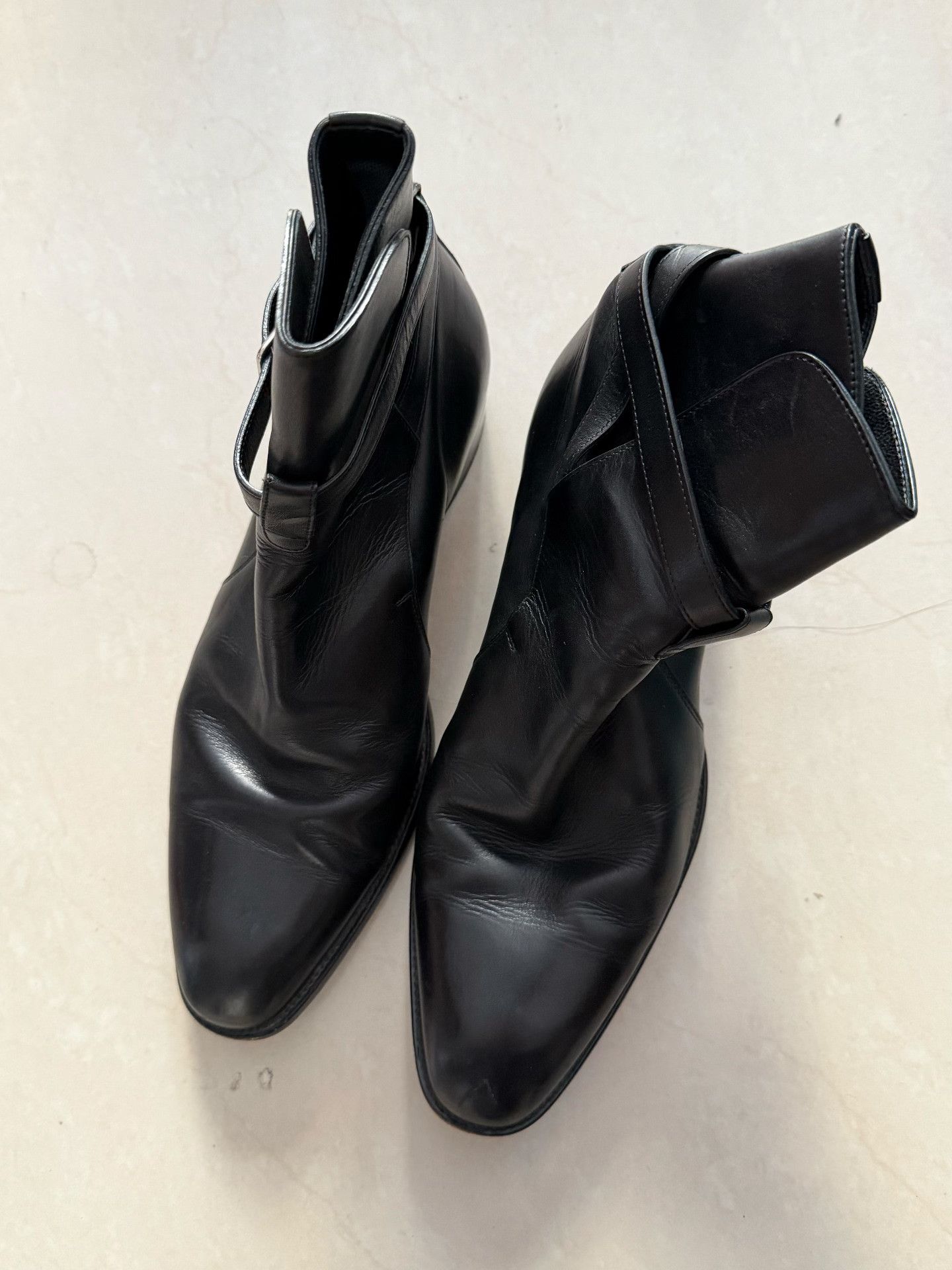 Saint Laurent Paris Saint Laurent SLP Black Leather Chelsea Boots Size US 8 / EU 41 - 2 Thumbnail