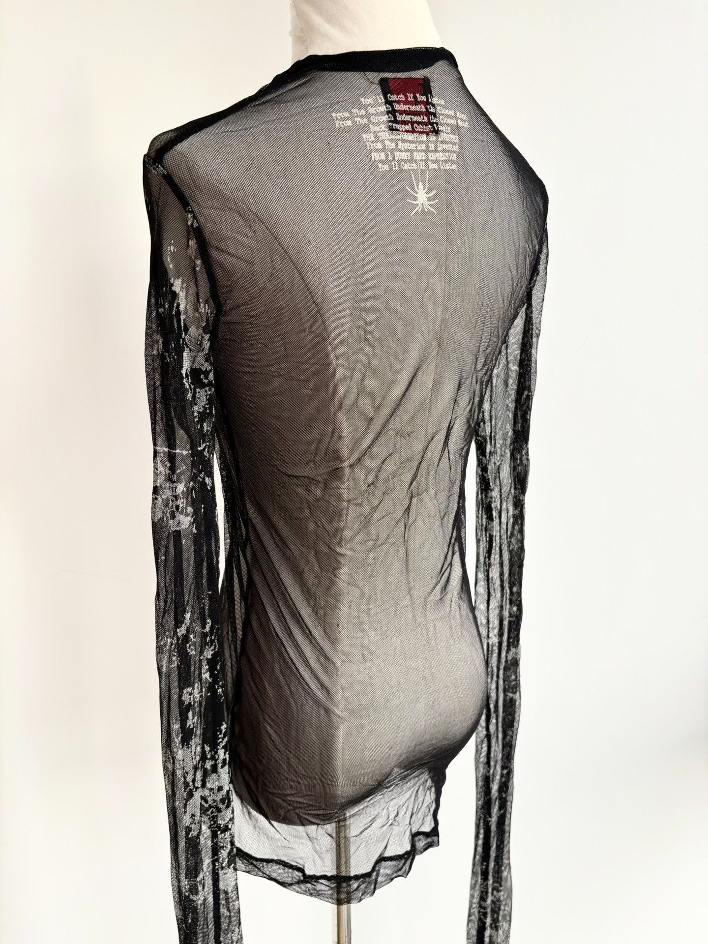 Vivienne Westwood Vintage h.anarchy Black Mesh Top Size M / US 6-8 / IT 42-44 - 6 Thumbnail