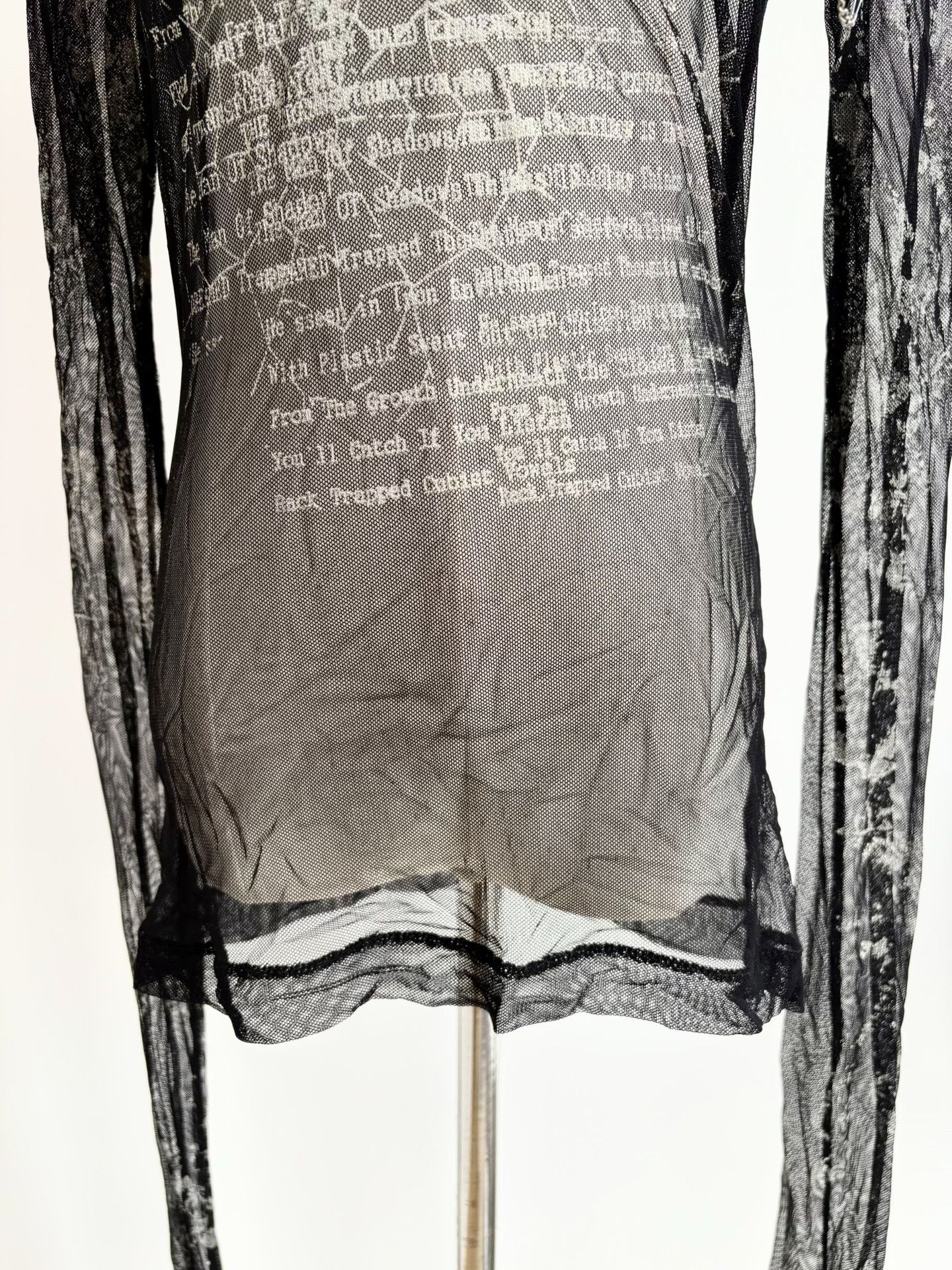 Vivienne Westwood Vintage h.anarchy Black Mesh Top Size M / US 6-8 / IT 42-44 - 2 Thumbnail