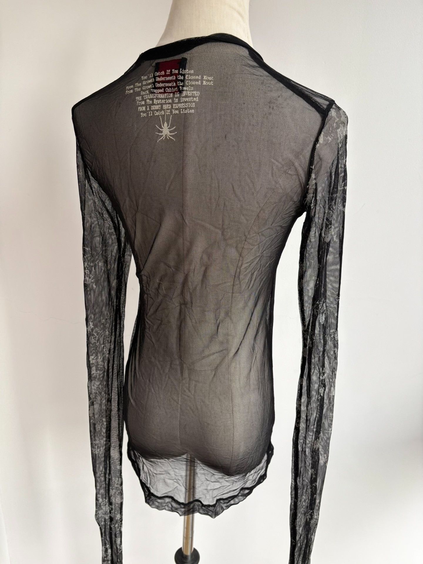 Vivienne Westwood Vintage h.anarchy Black Mesh Top Size M / US 6-8 / IT 42-44 - 8 Thumbnail