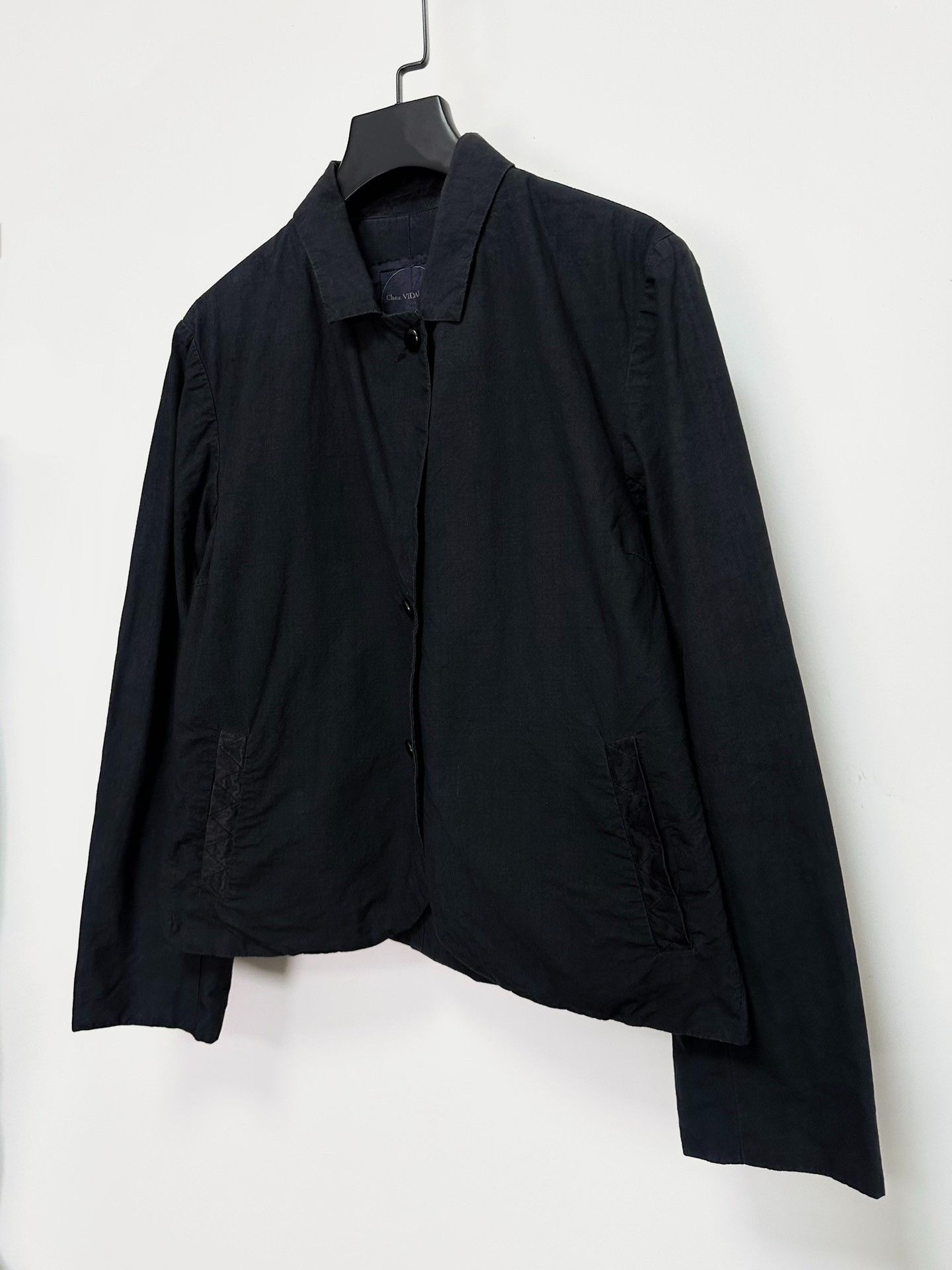 Casey Vidalenc Chez Vidalenc Washed Cotton Silk Short Jacket Size M / US 6-8 / IT 42-44 - 2 Thumbnail
