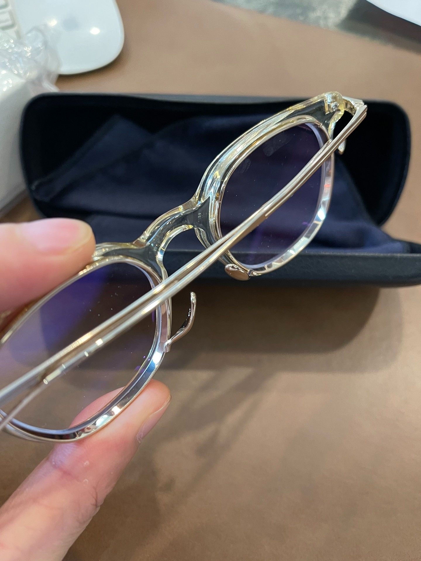 Other Mansei Kame KMN142 Eyeglasses Japan Size ONE SIZE - 4 Thumbnail