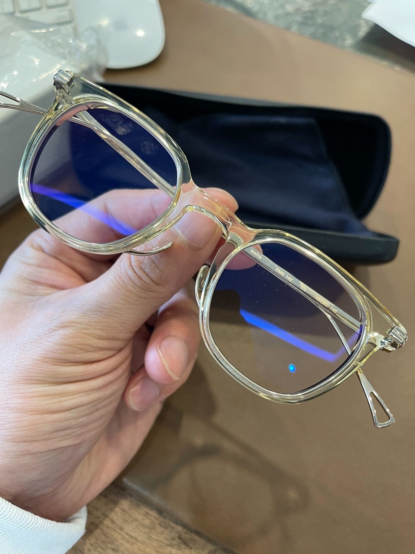 Other Mansei Kame KMN142 Eyeglasses Japan Size ONE SIZE - 2 Thumbnail