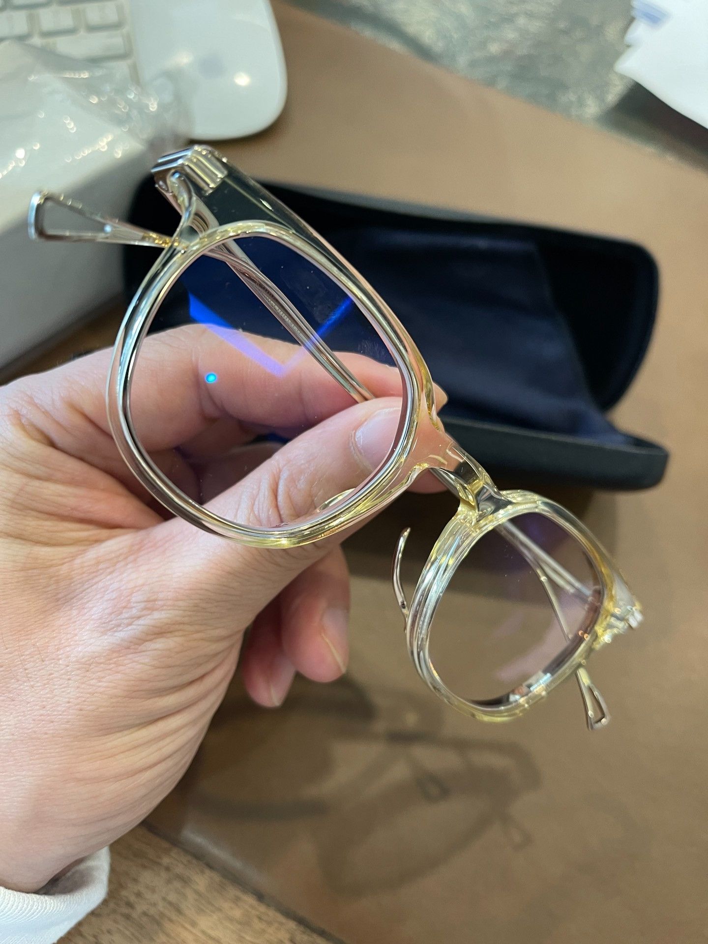Other Mansei Kame KMN142 Eyeglasses Japan Size ONE SIZE - 3 Thumbnail