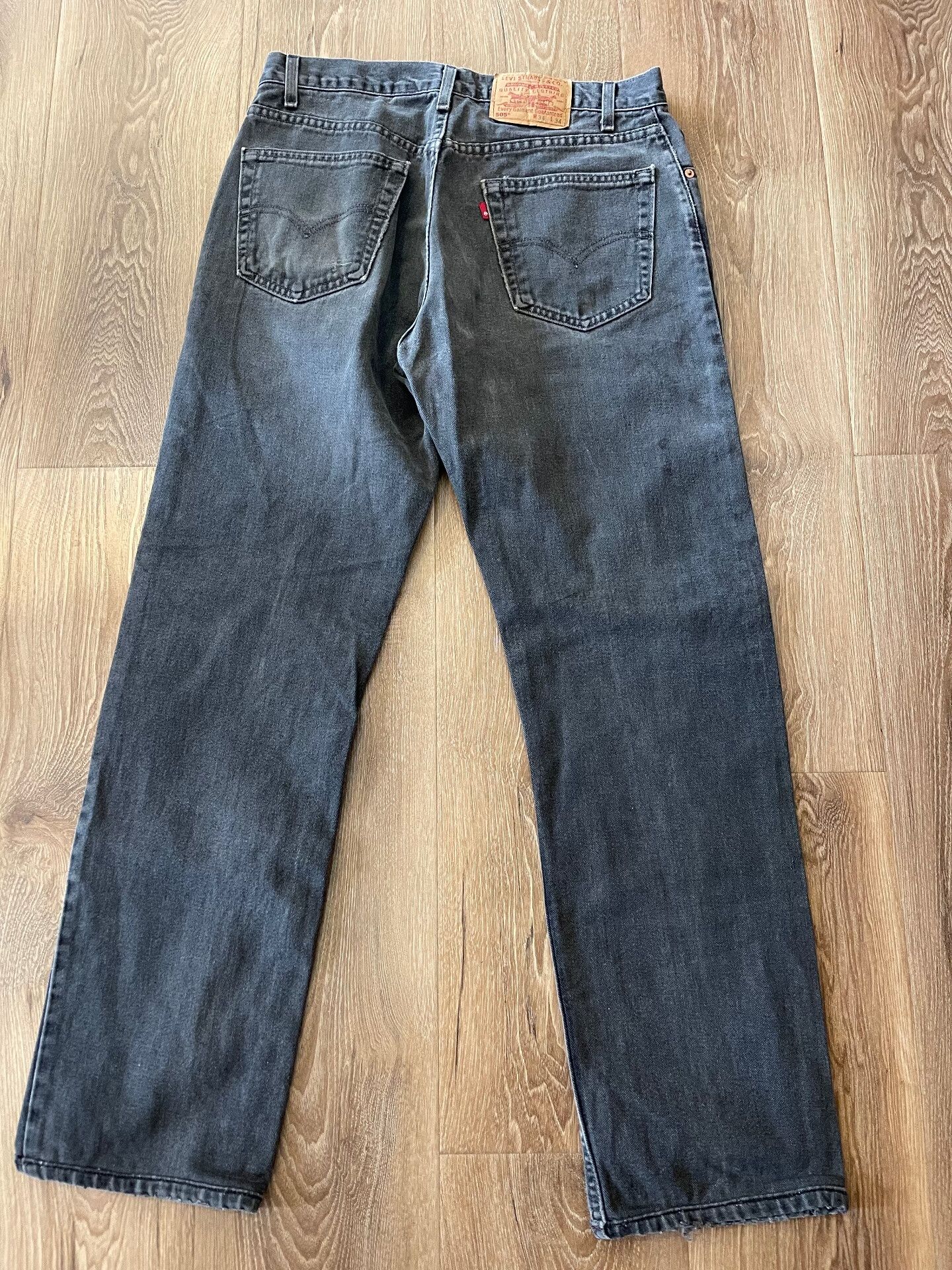 Other Vintage Levi's 505 Black Jeans Size US 31 - 2 Thumbnail