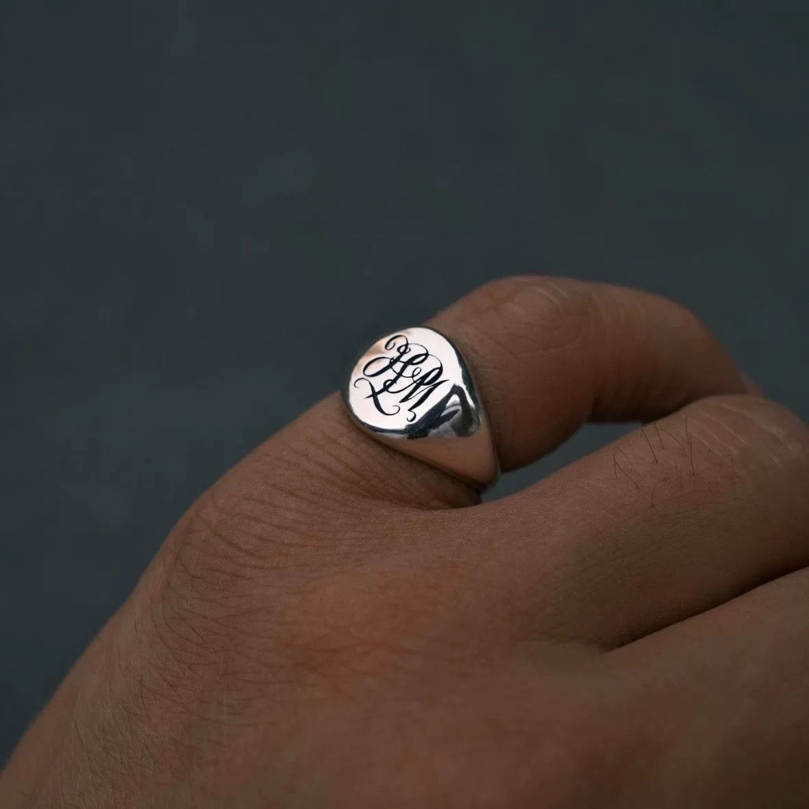 Other TWC Vintage Floral Script Sterling Silver Ring Size ONE SIZE - 4 Thumbnail