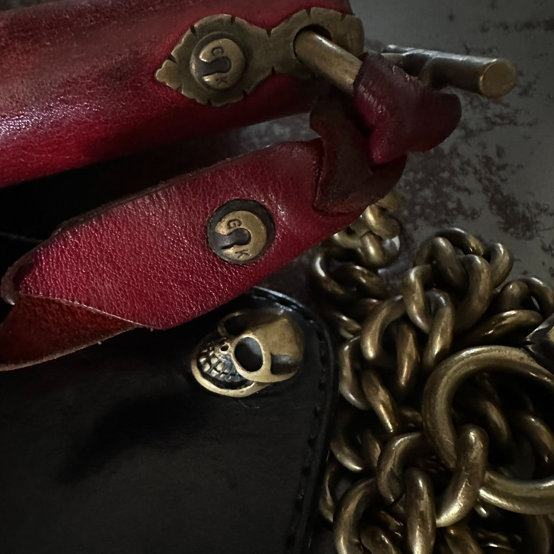 Other Gold Kid Brass Wallet with Chain Size ONE SIZE - 4 Thumbnail