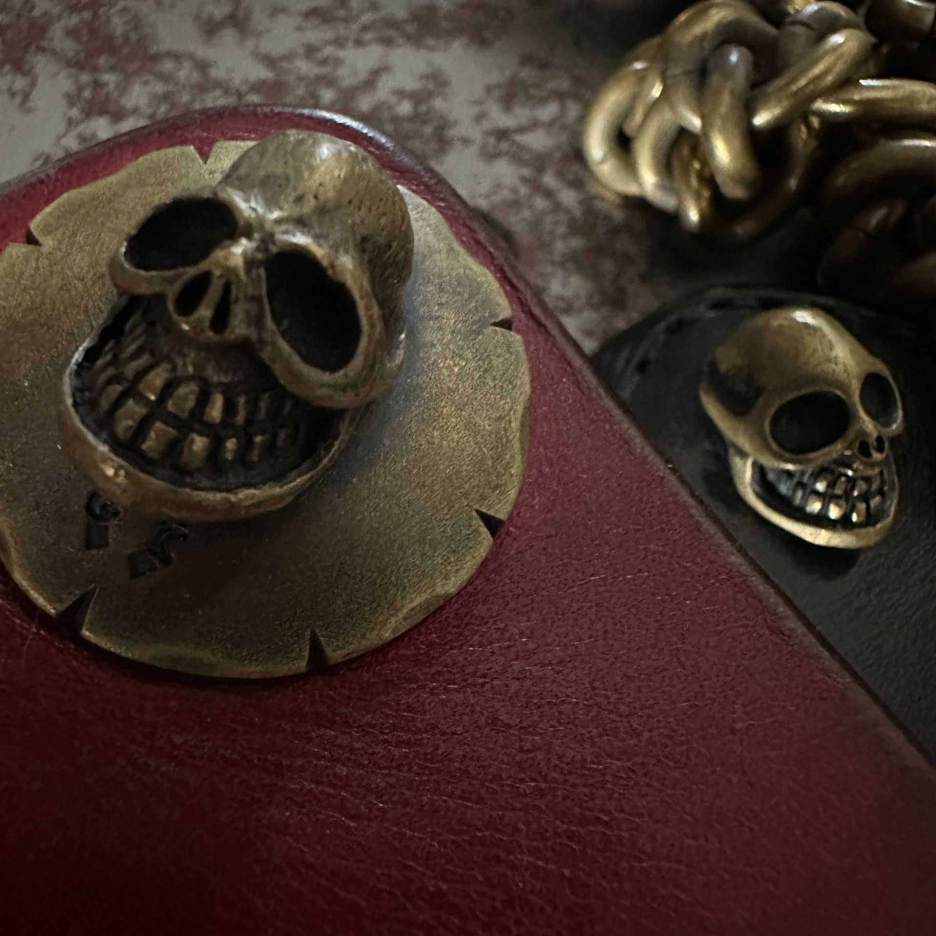 Other Gold Kid Brass Wallet with Chain Size ONE SIZE - 3 Thumbnail