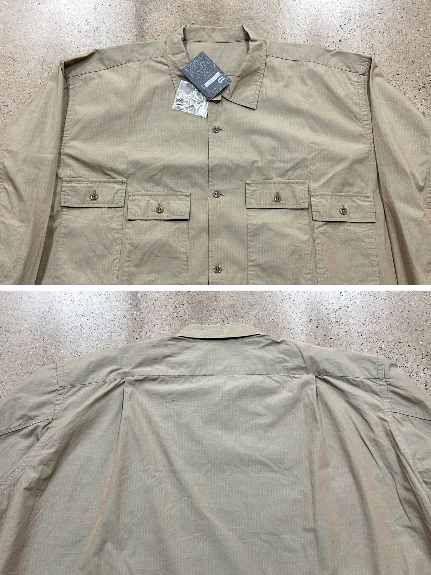 Other BROCHURE Oversized Khaki Flag Shirt Size US L / EU 52-54 / 3 - 5 Thumbnail