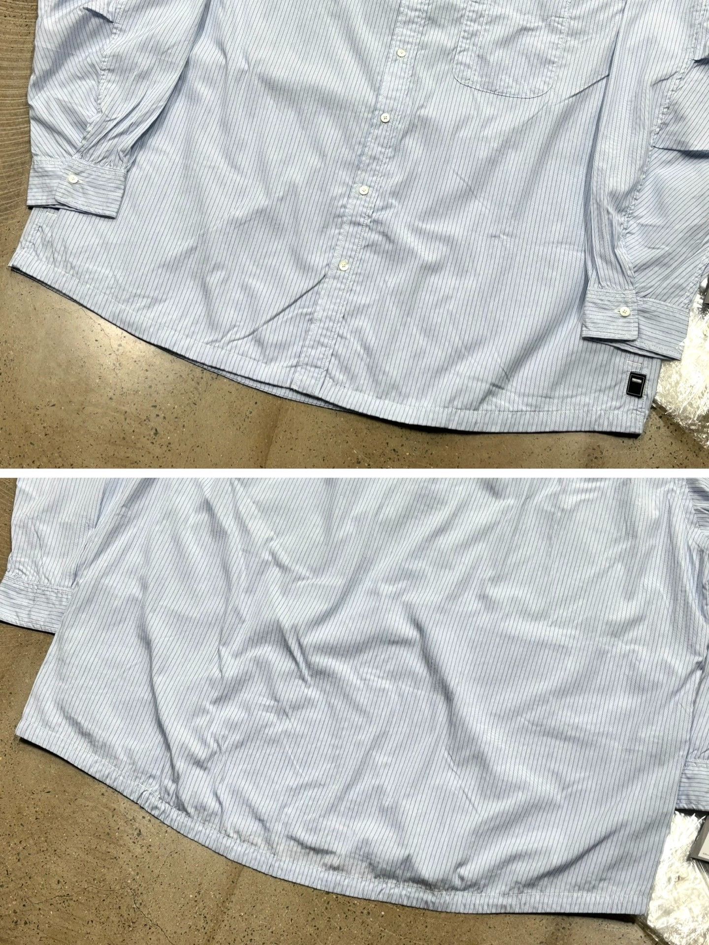 Other Oversized Blue Stripe Cotton Shirt Size US L / EU 52-54 / 3 - 4 Thumbnail