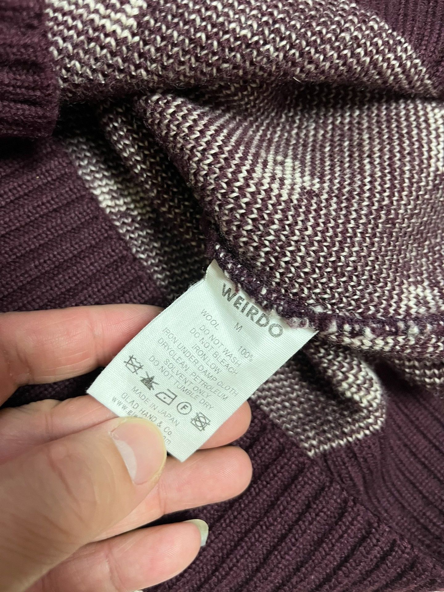 Other Weirdo Wine Red Sweater Size US M / EU 48-50 / 2 - 2 Thumbnail