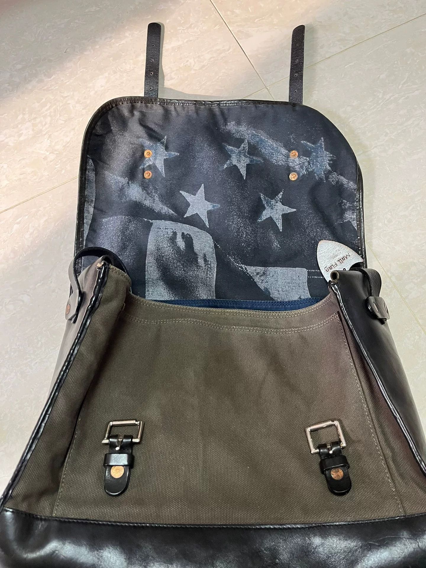 Other HTC Canvas Leather Patchwork Crossbody Bag Size ONE SIZE - 2 Thumbnail