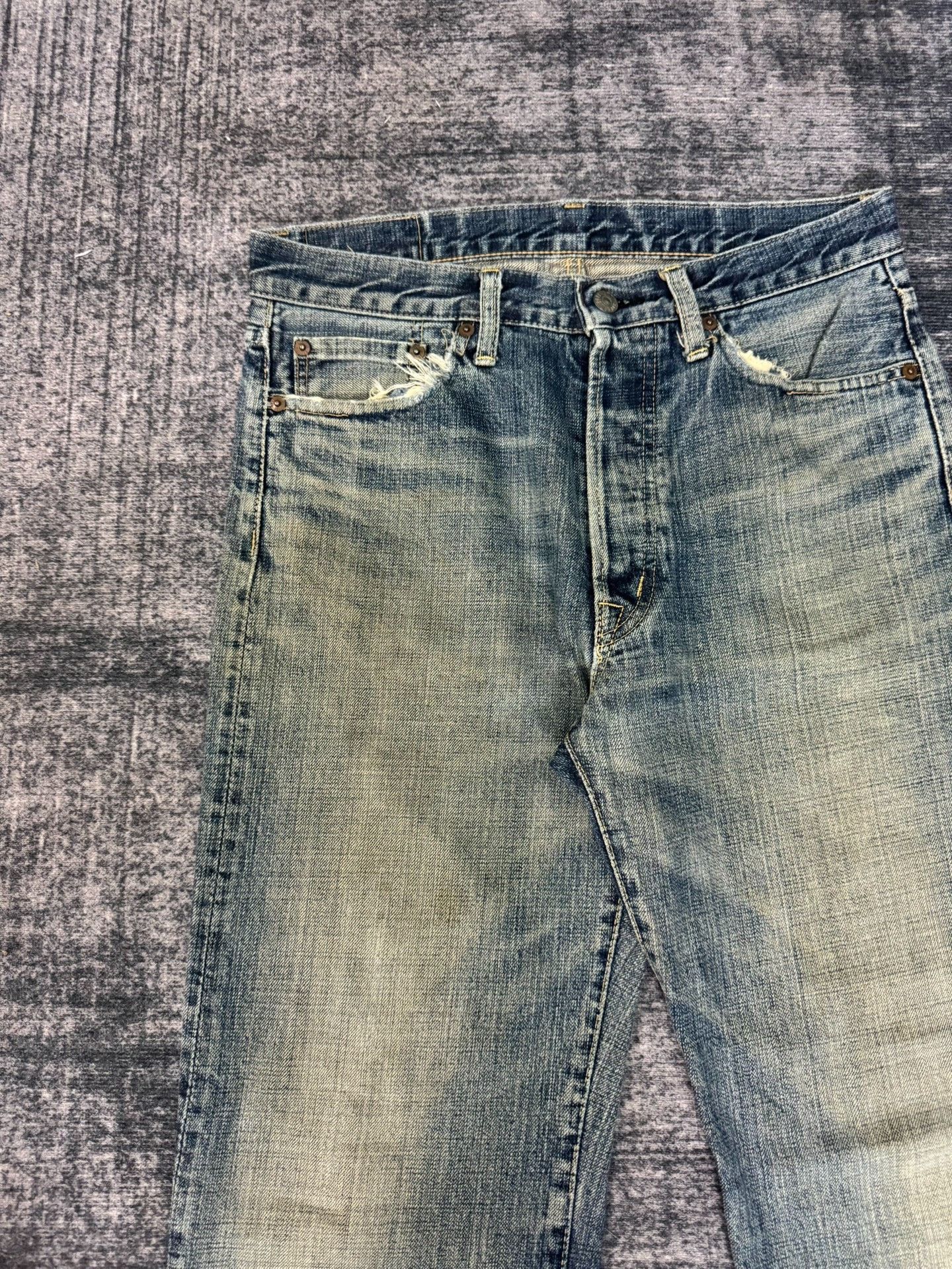 Vintage Vintage Omnigod Japanese Washed Selvedge Jeans Size US 31 - 3 Thumbnail