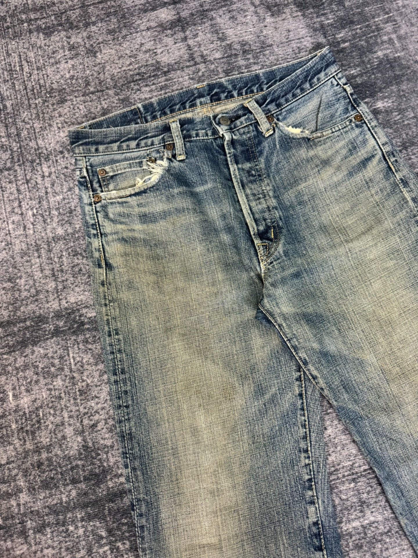 Vintage Vintage Omnigod Japanese Washed Selvedge Jeans Size US 31 - 2 Thumbnail