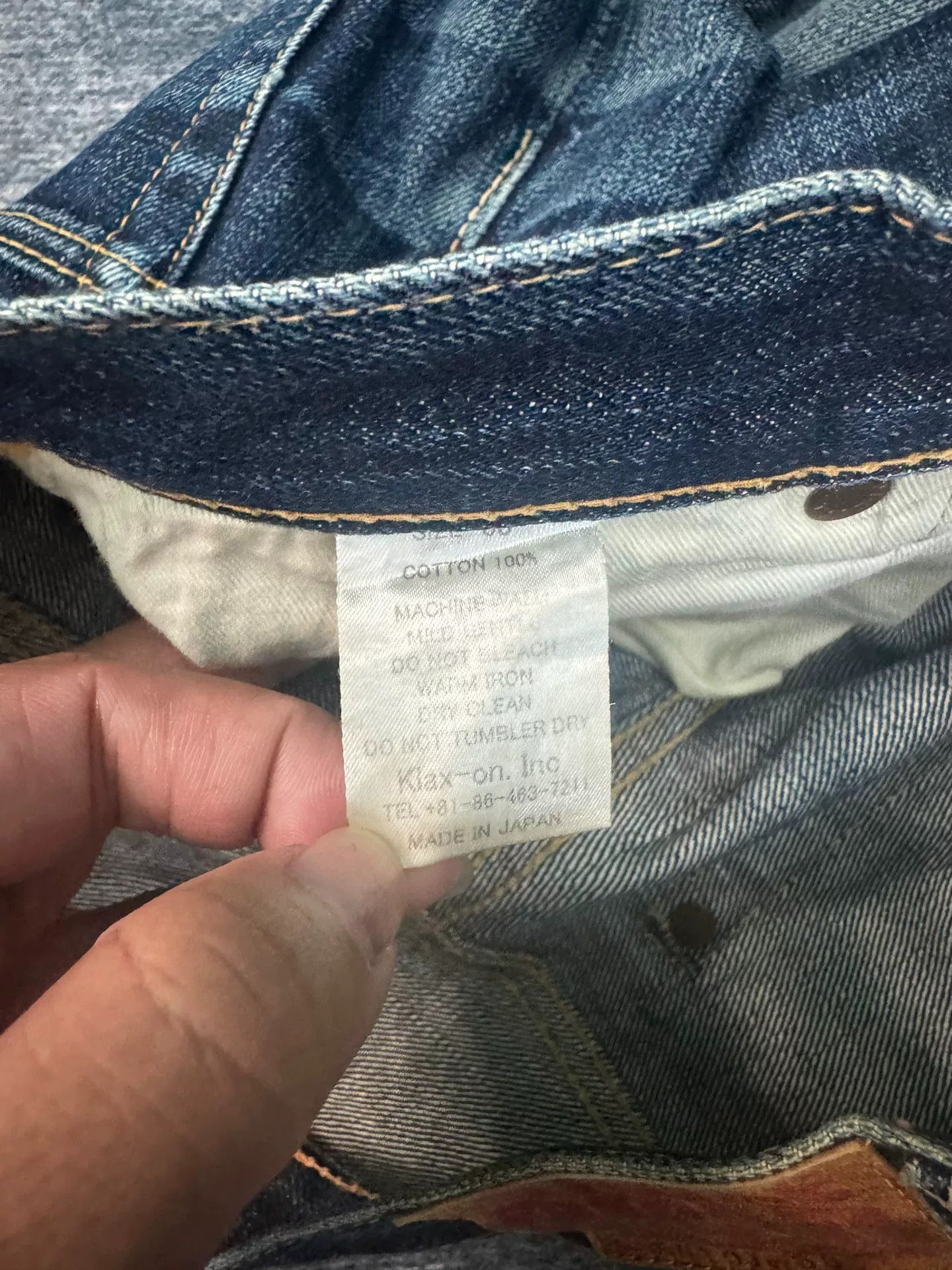 Vintage Vintage The Strike Gold SG101 Retro Blue Jeans Size US 31 - 5 Thumbnail