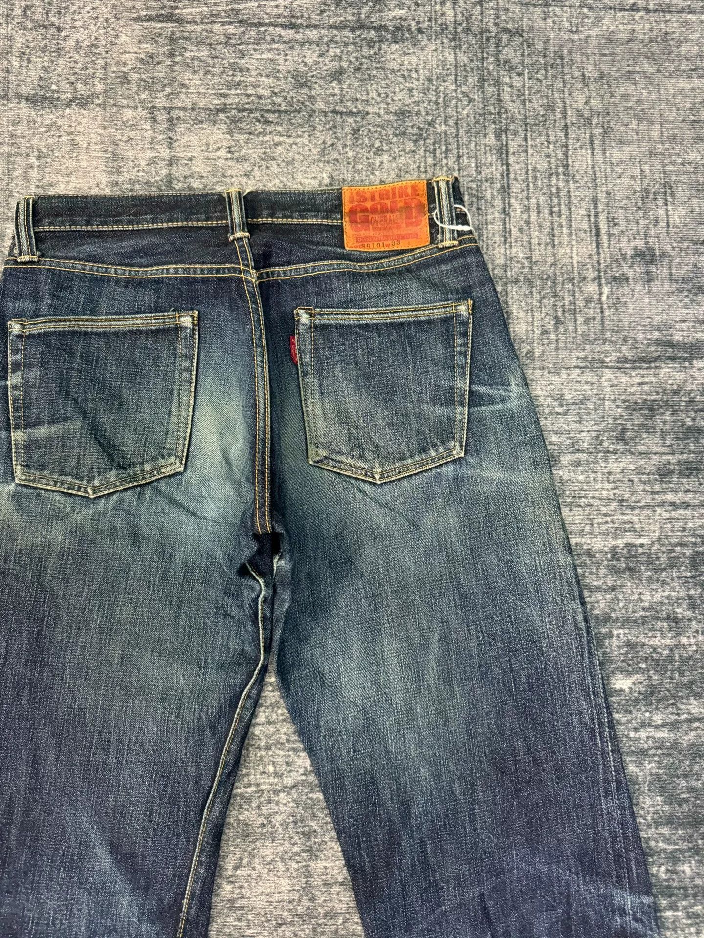 Vintage Vintage The Strike Gold SG101 Retro Blue Jeans Size US 31 - 8 Thumbnail