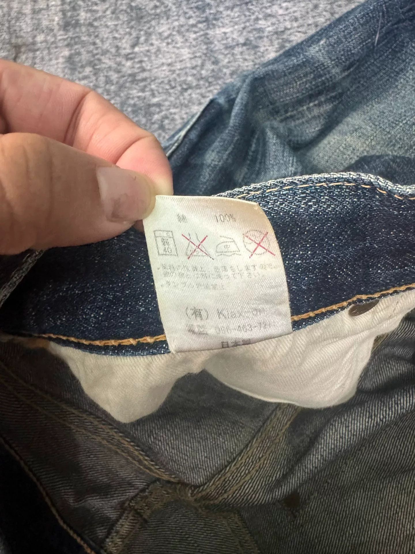 Vintage Vintage The Strike Gold SG101 Retro Blue Jeans Size US 31 - 6 Thumbnail