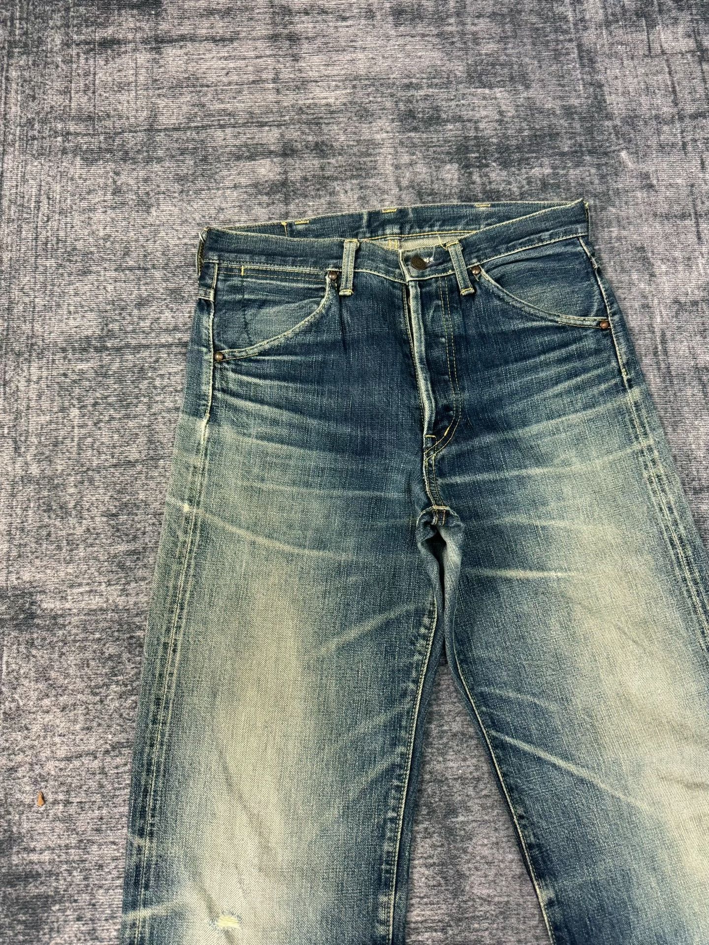 Vintage Vintage ABAHOUSE 00s Washed Blue Jeans Size US 31 - 3 Thumbnail