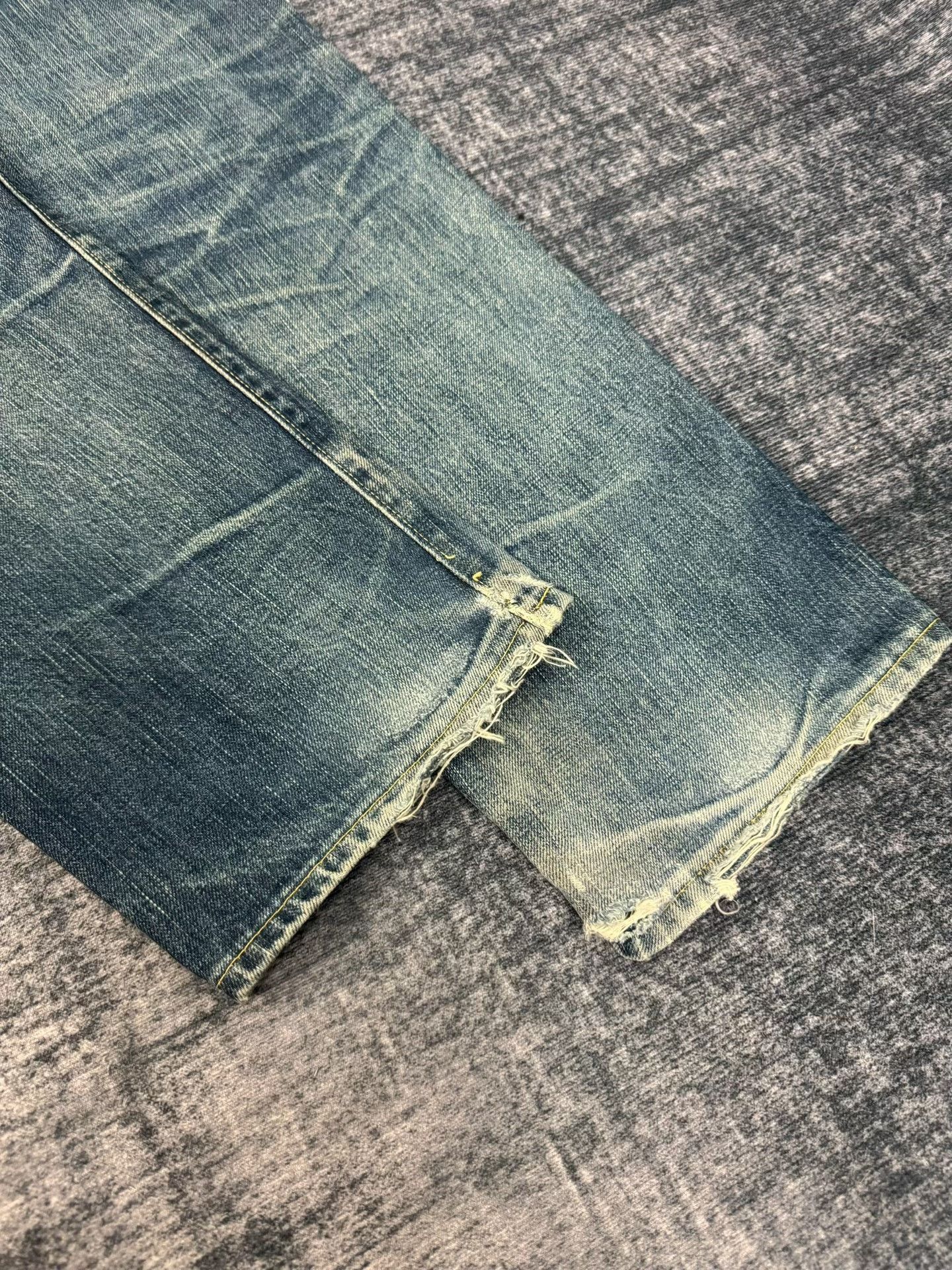 Vintage Vintage ABAHOUSE 00s Washed Blue Jeans Size US 31 - 9 Thumbnail