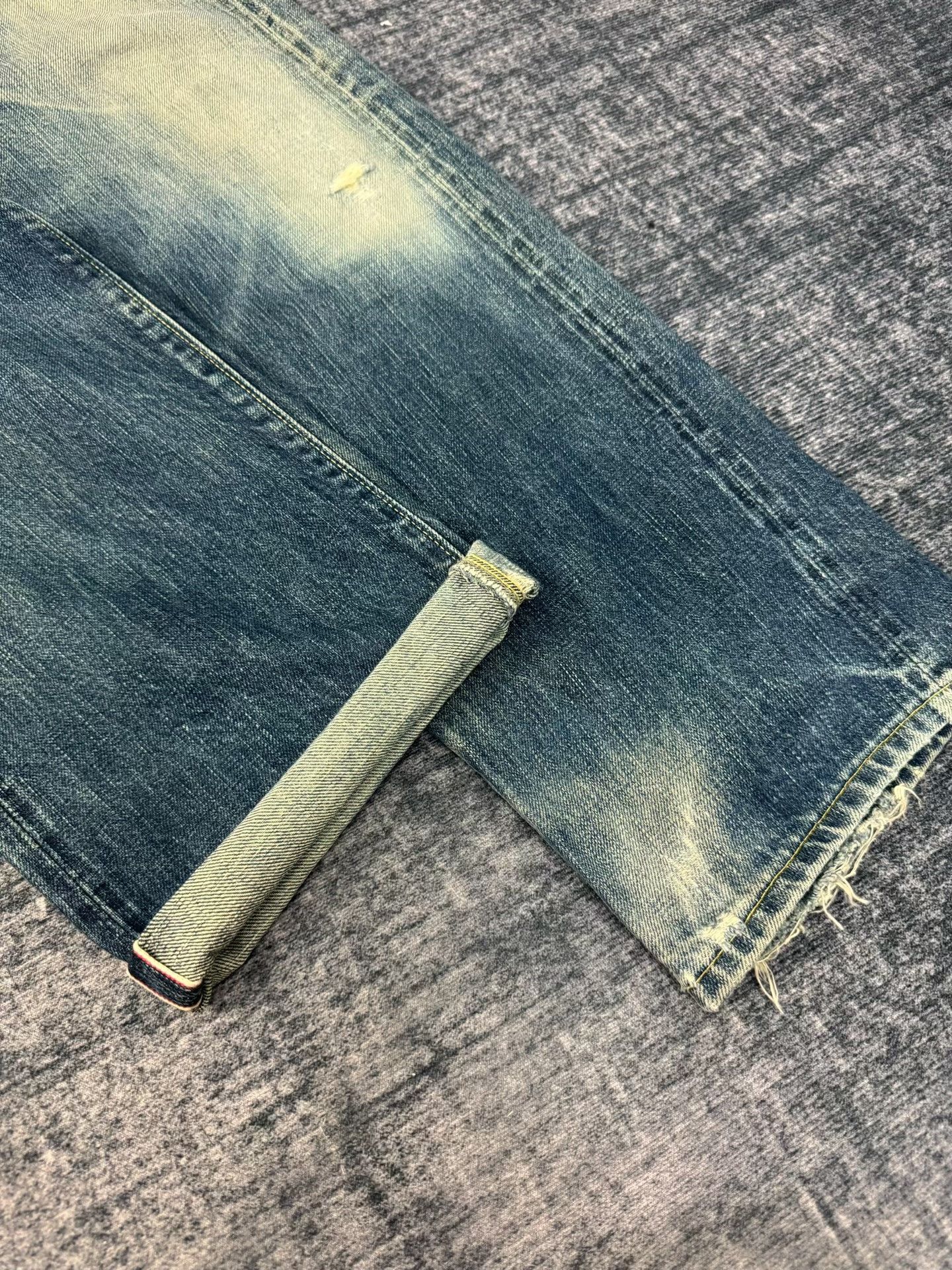 Vintage Vintage ABAHOUSE 00s Washed Blue Jeans Size US 31 - 4 Thumbnail