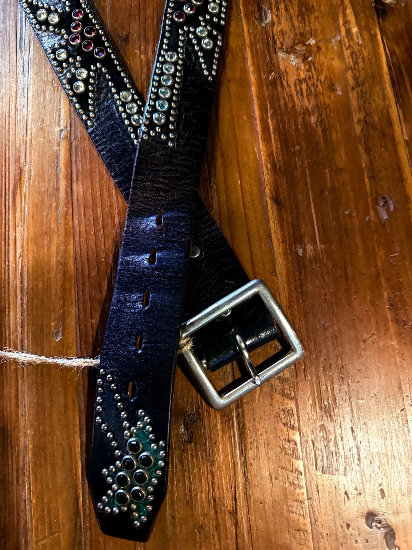 Other HTC Black Leather Belt Size ONE SIZE - 2 Thumbnail