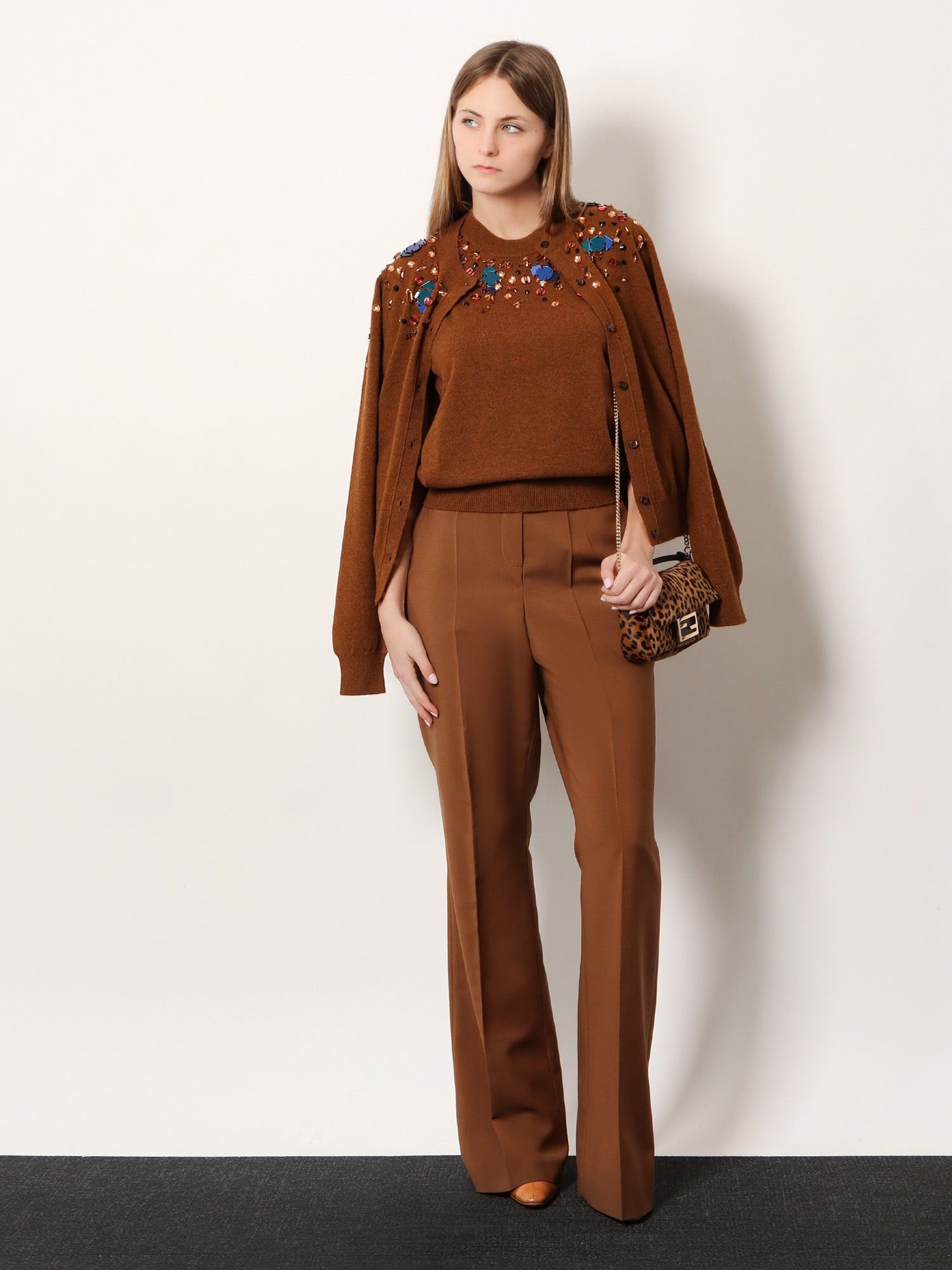 Fendi Wool And Cashmere Cardigan Size M / US 6-8 / IT 42-44 - 4 Thumbnail