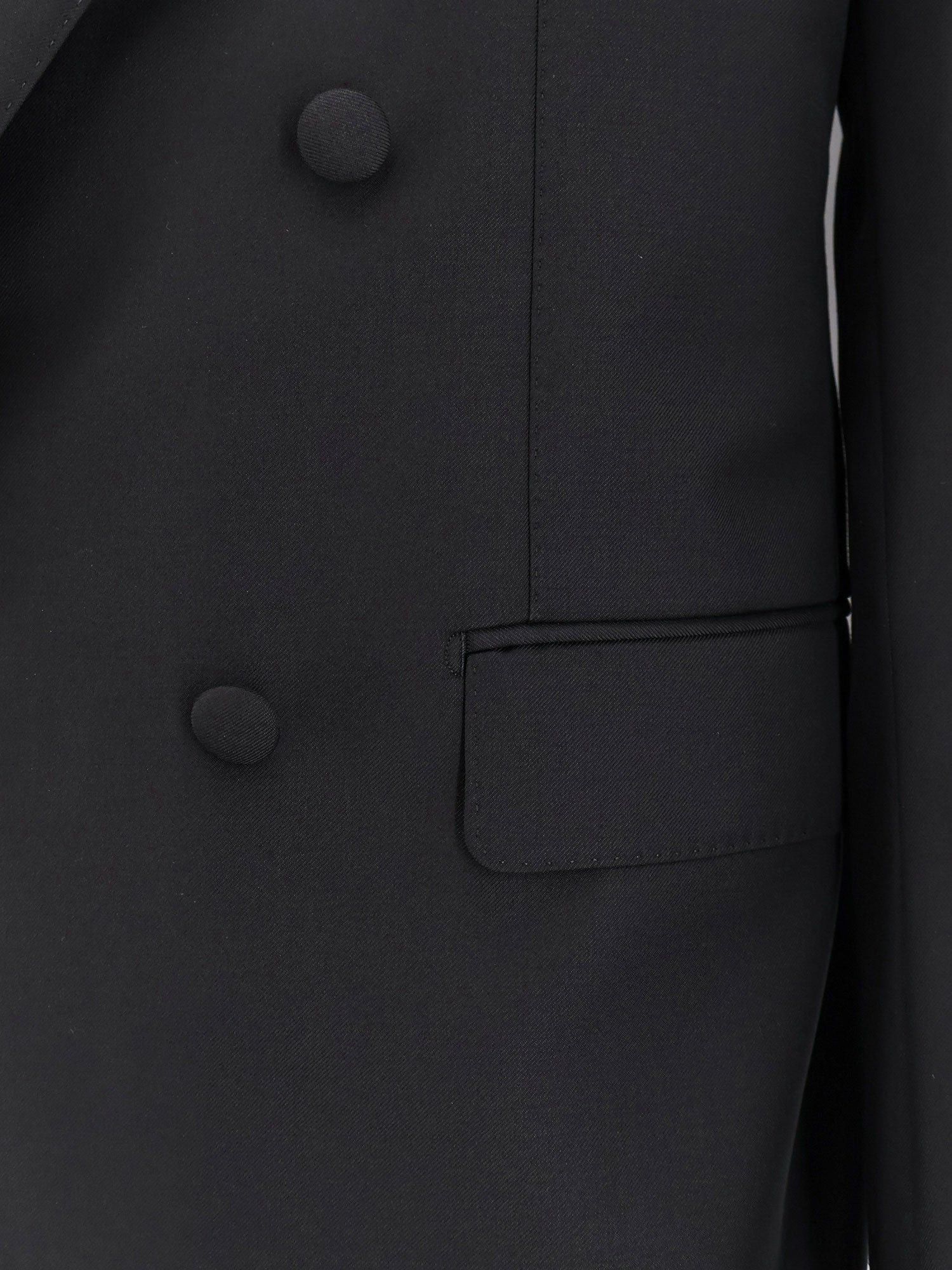 Dolce & Gabbana Double-Breasted Virgin Wool Blazer Size US XL / EU 56 / 4 - 3 Thumbnail