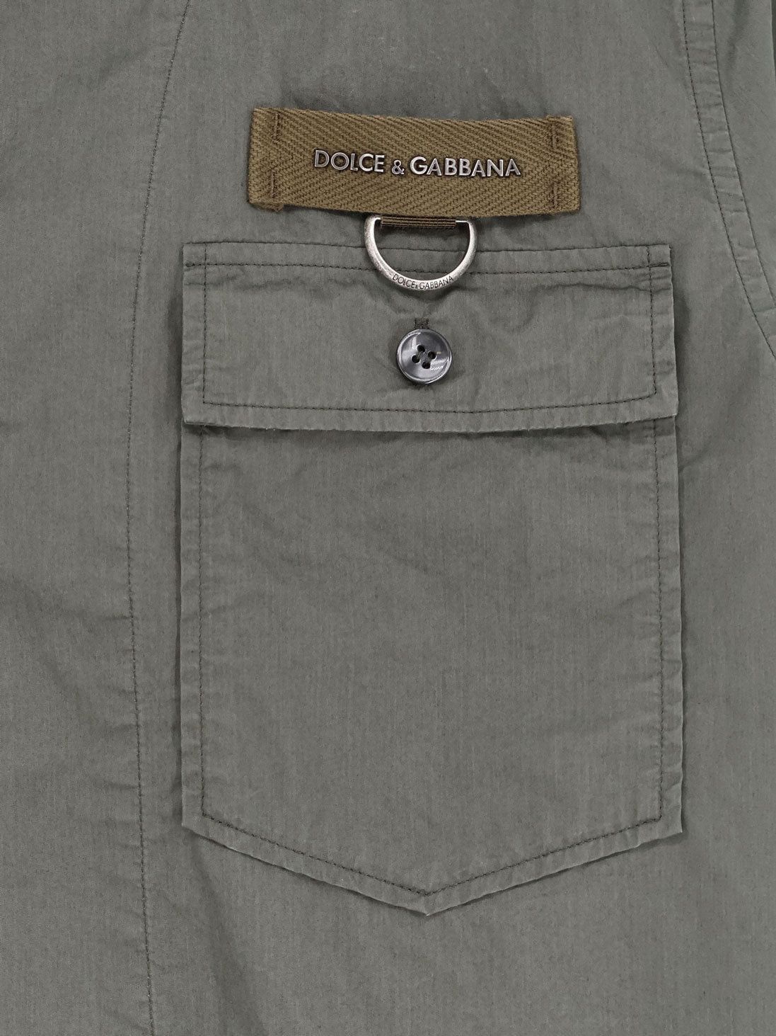 Dolce & Gabbana Cotton Shirt With Logo Patch Size US XL / EU 56 / 4 - 3 Thumbnail