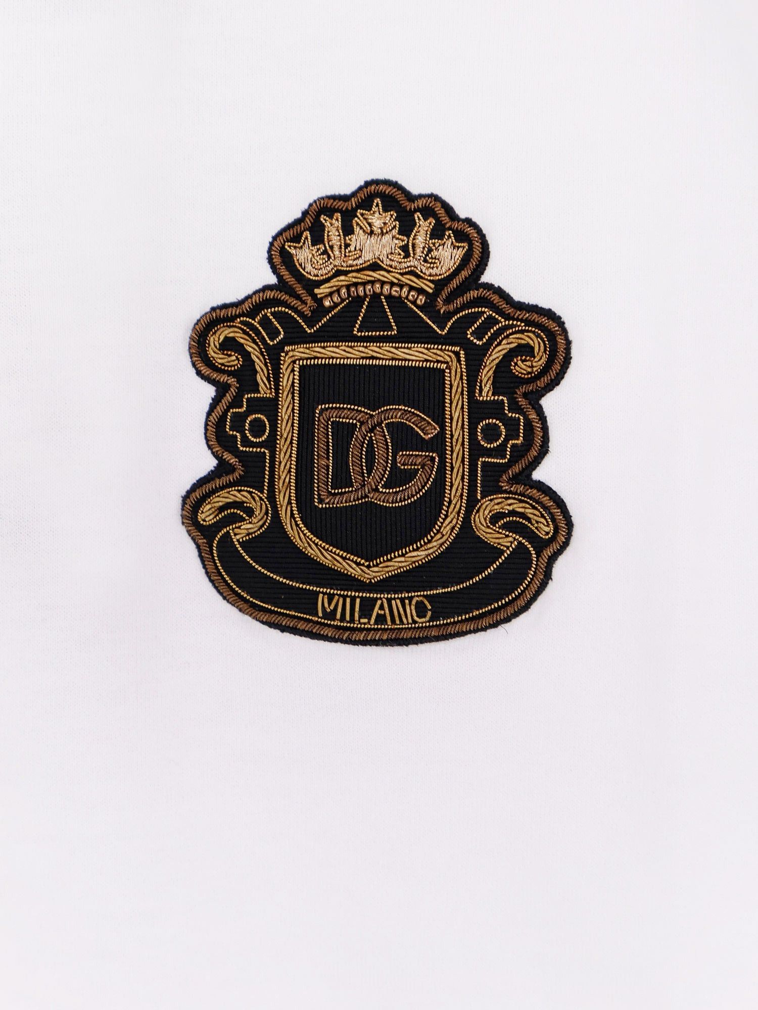 Dolce & Gabbana Cotton T-Shirt With Iconic Logo Patch Size US M / EU 48-50 / 2 - 4 Thumbnail