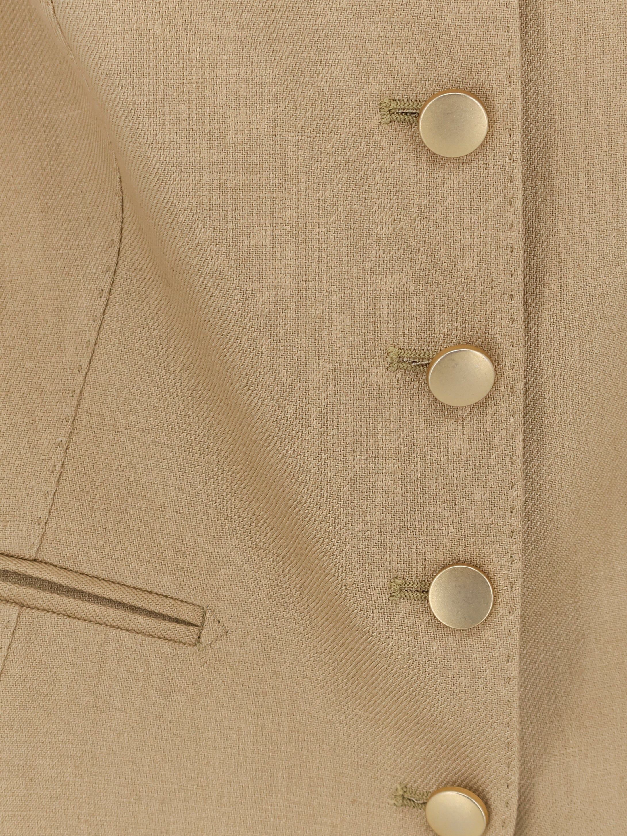 Tagliatore Linen Vest Size L / US 10 / IT 46 - 3 Thumbnail